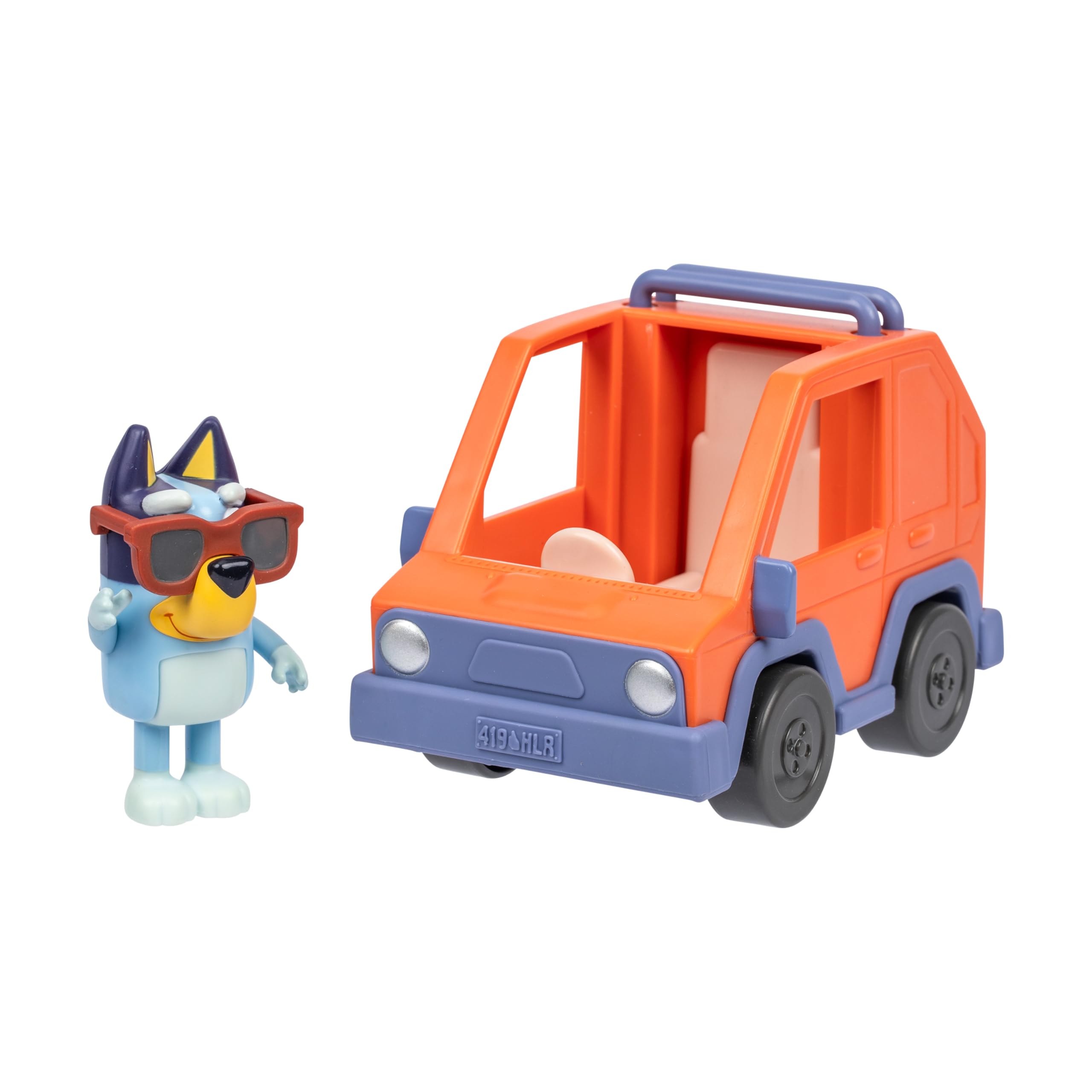Bluey Hit the Road 4WD Vehicle Playset with Articulated Figure - Orange 1