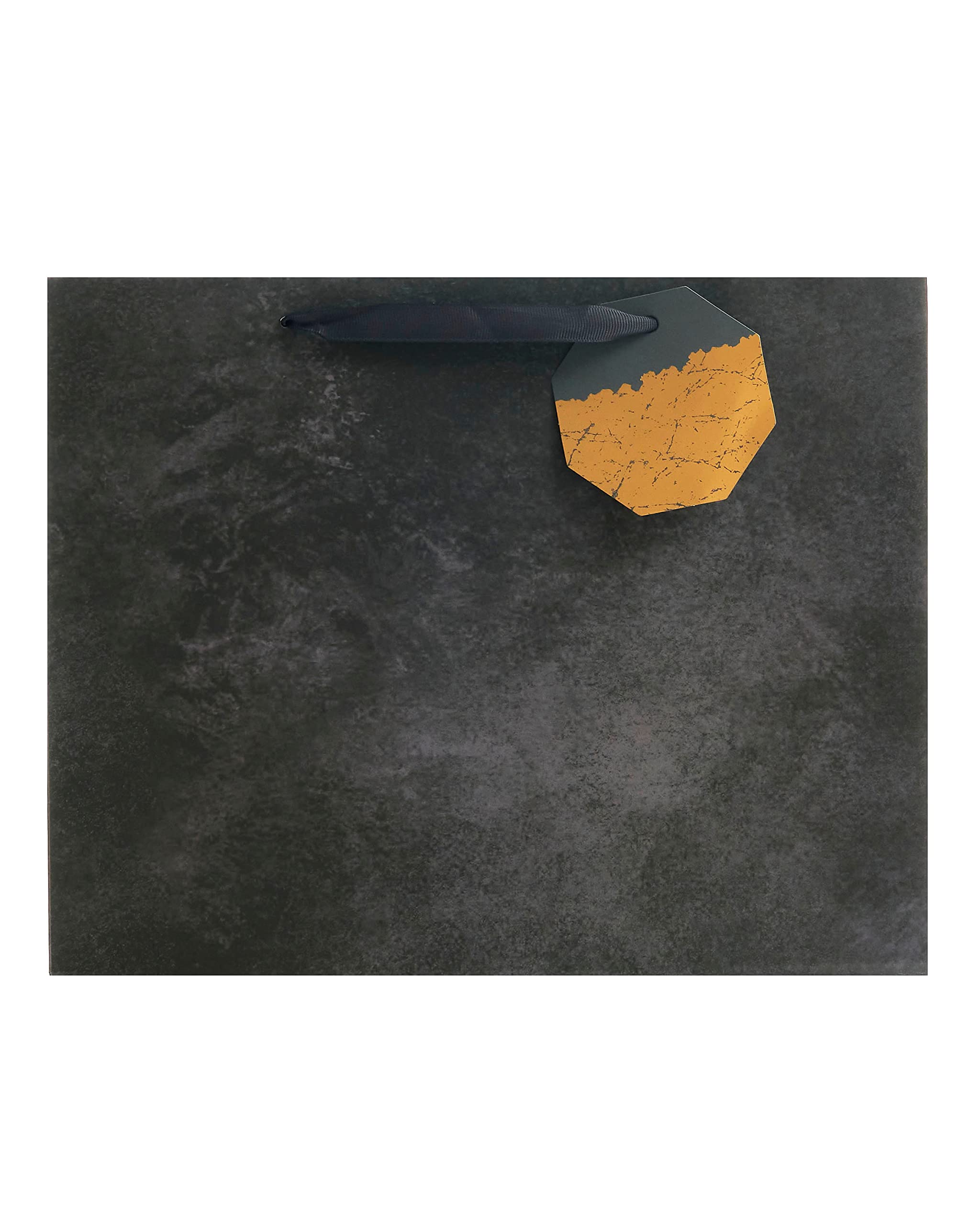 UK Greetings Large Gift Bag for Him/Her/Friend - For Birthdays, Valentine's Day & Other Events - Black Design 3