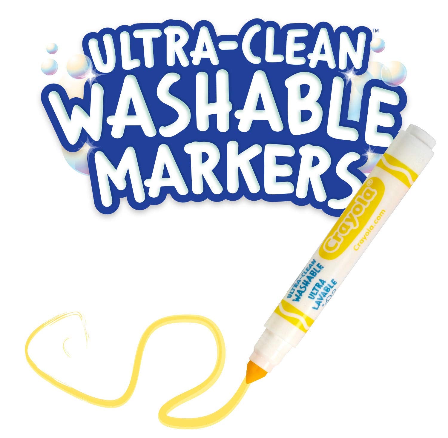 CRAYOLA Ultra-Clean Washable Markers Assorted 8 Count Broad Line Felt Tip 4