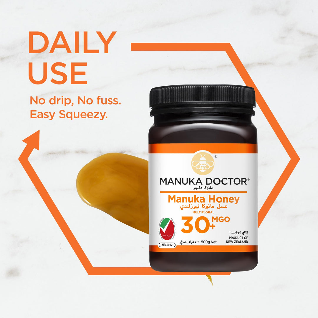 Manuka Doctor - 15+ MGO 30 MGO Manuka Honey with Aloe Vera (500g)