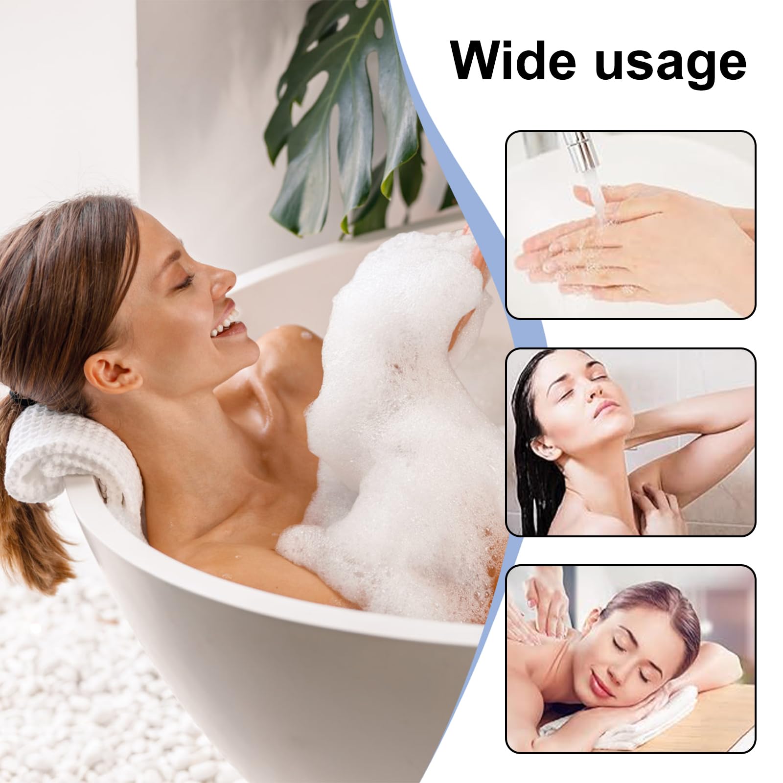 Lafefe Exfoliating Gloves - 6 Pack Shower Mitts for Deep Cleansing | Tri-Color Set | Built-in Hooks 6