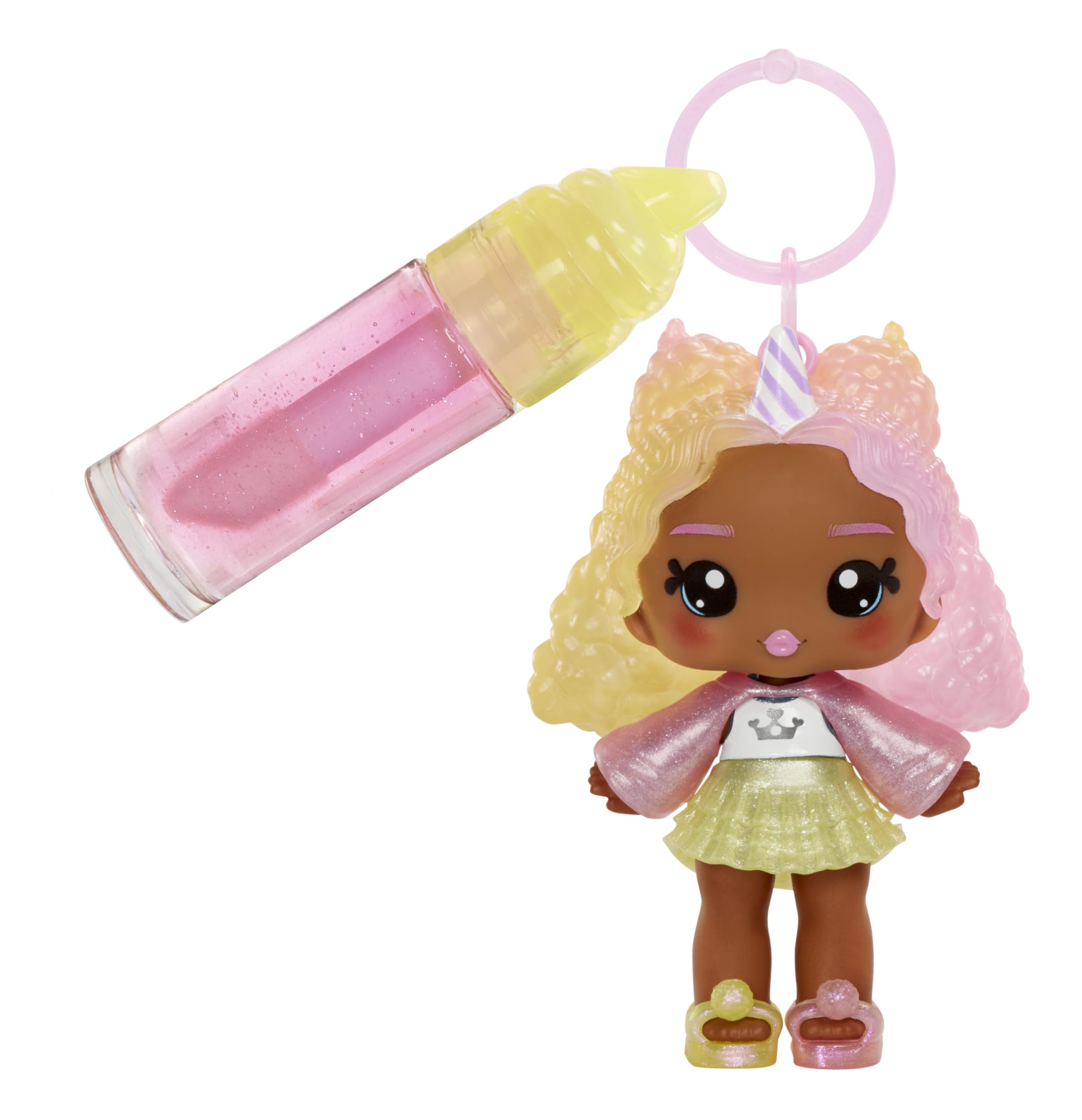 Yummiland Nia Candy Fluff Doll - DIY Lip Gloss Kit with Scented Character & Customizable Fashion 5