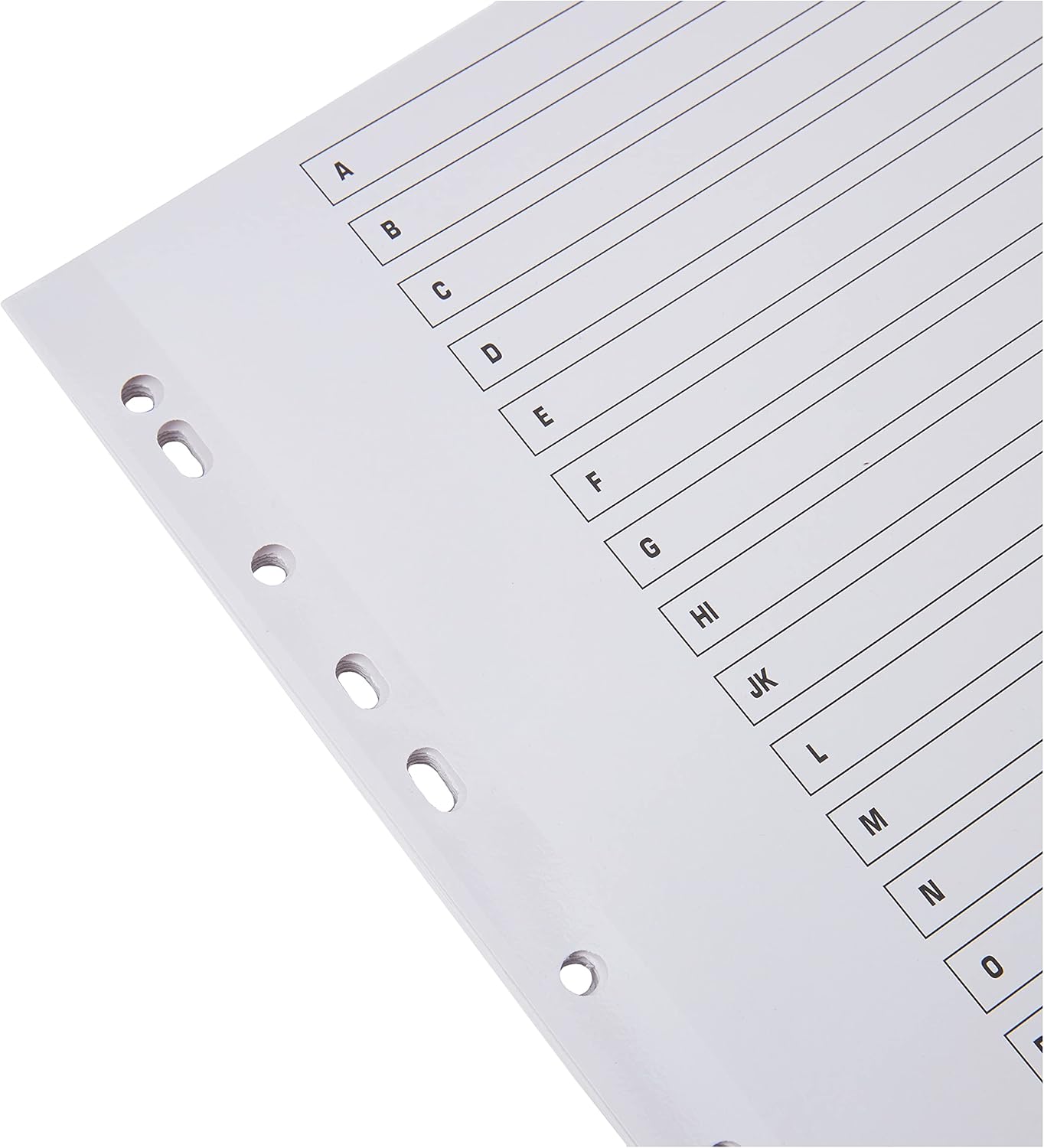 Q-CONNECT Extra Wide Index A-Z 20 Part Reinforced Board - Multi-Colour 3