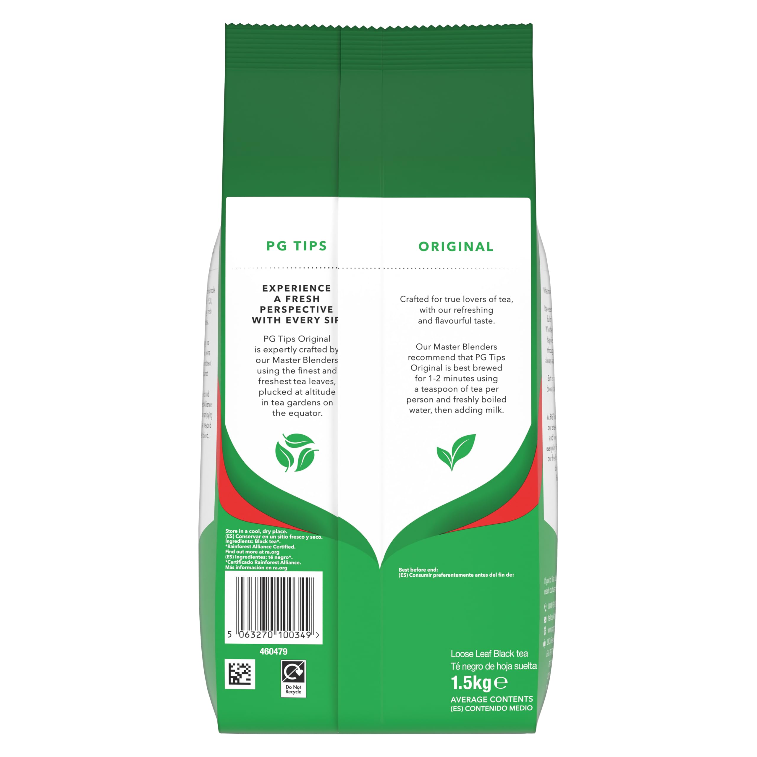 PG Tips Original Loose Leaf Black Tea - 1.5kg Bulk Pack | 480 Servings | Refreshing & Flavourful 7