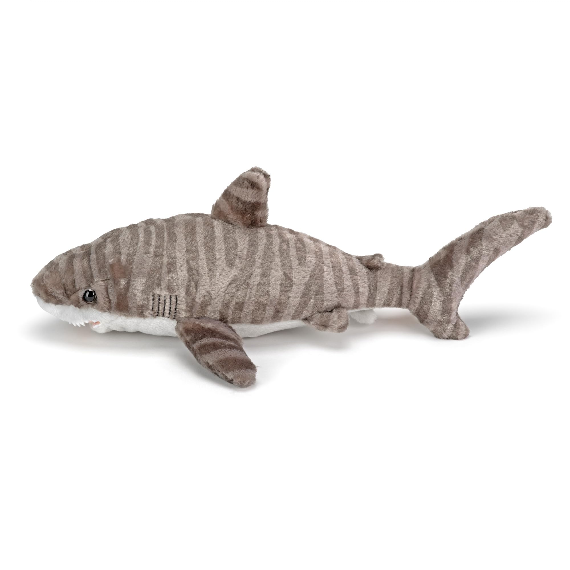 WILD REPUBLIC Tiger Shark Plush Soft Toy Cuddlekins Stuffed Animal for Kids 40 cm 3