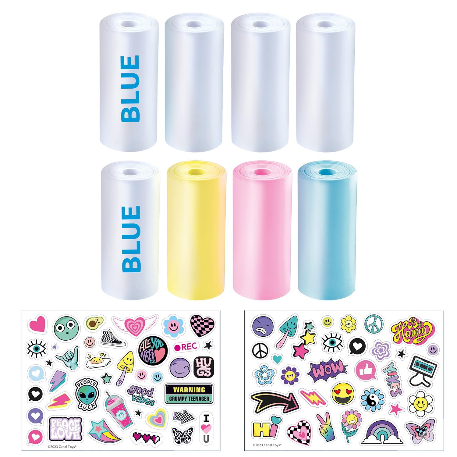 Canal Toys Photo Creator Instant Print Camera Refill Pack | 8 Thermal Rolls & 2 Sticker Sheets 5