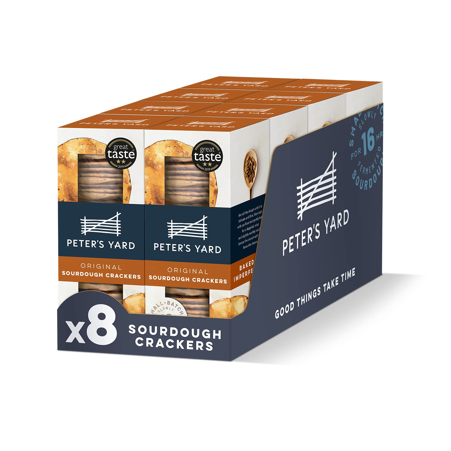 Peter's Yard Sourdough Crackers, High Fibre, No Palm Oil, Natural Ingredients, 8-Pack 1