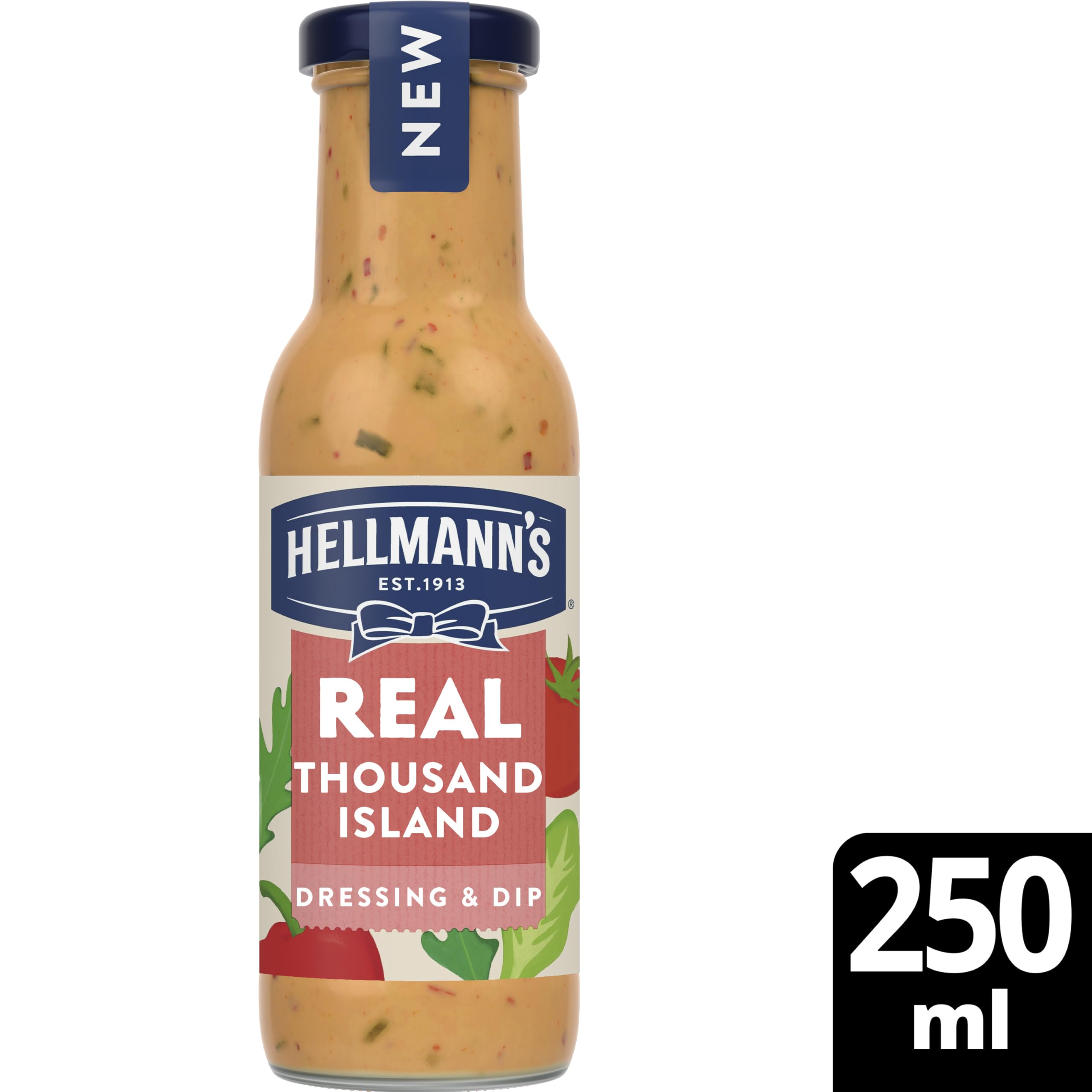 Hellmann's Real Thousand Island Salatdressing &amp; Dip - Vegetarisches Gewürz, 250 g 3