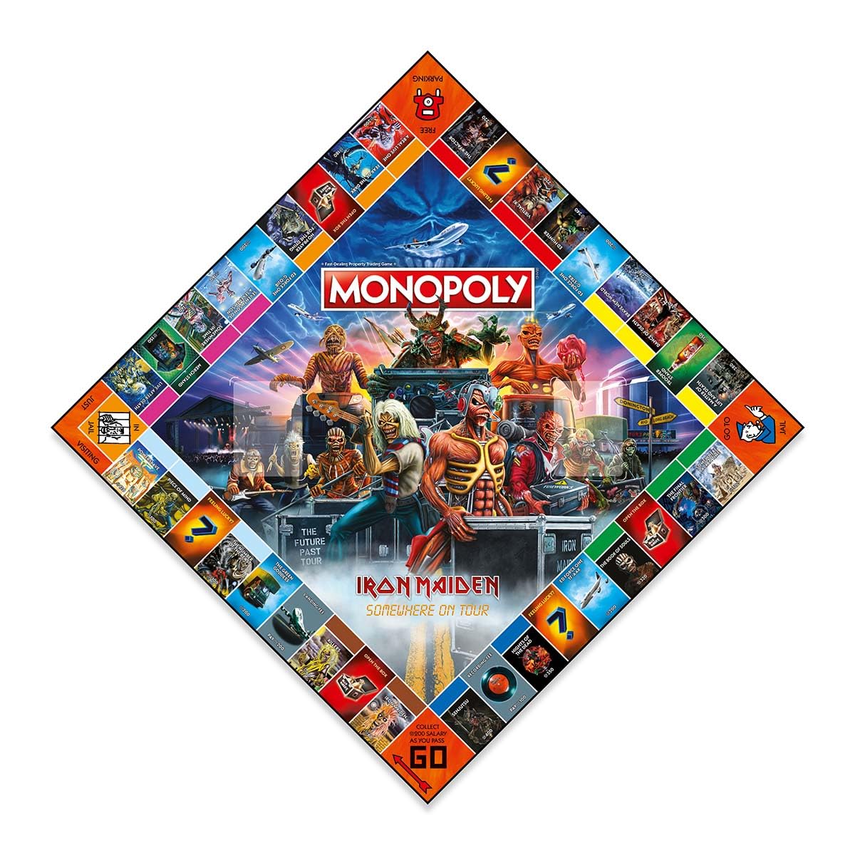 Winning Moves Iron Maiden Monopoly Board Game - Strategy, 2-6 Players, Ages 18+, 60+ Min Play Time 2