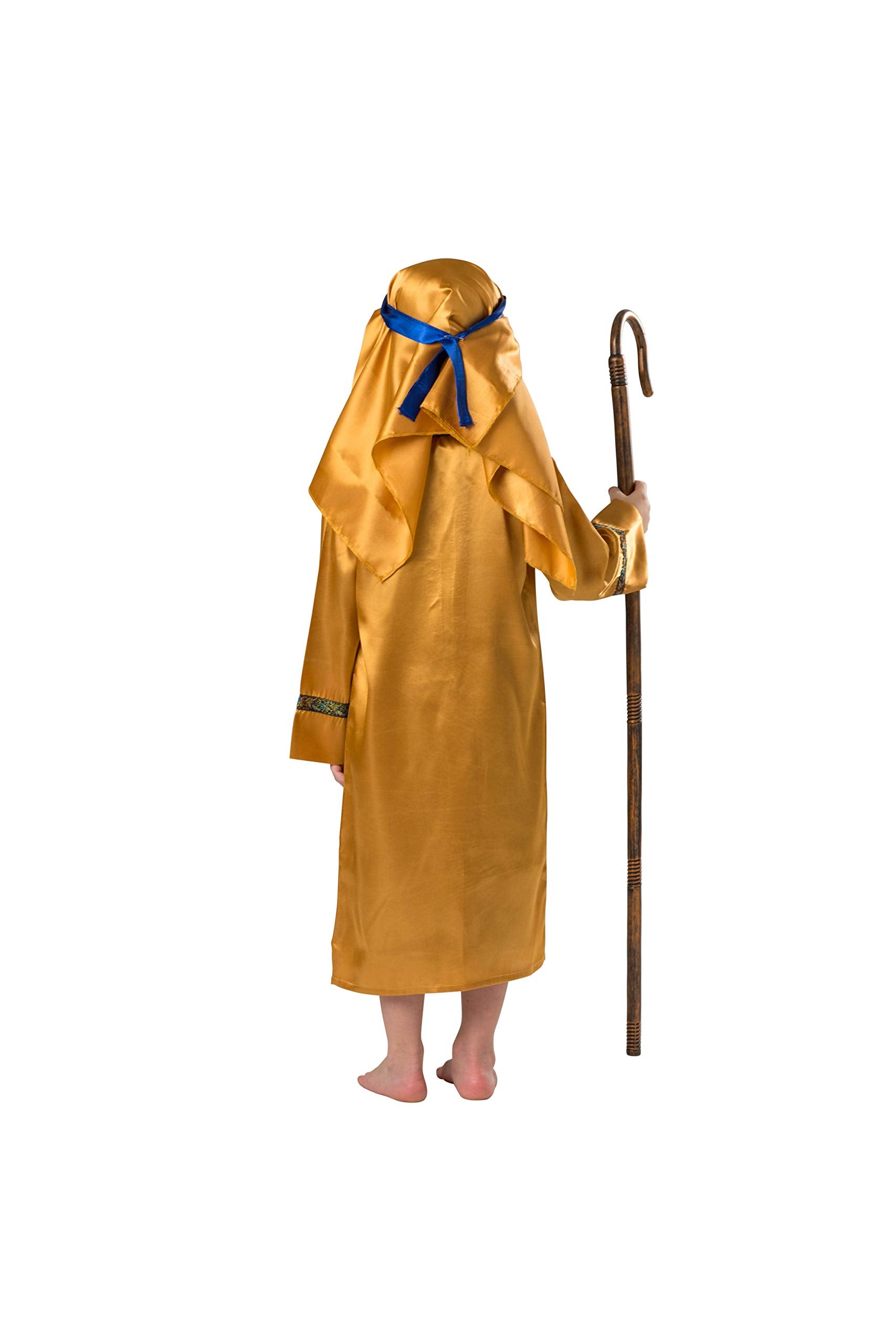 Dress Up America Shepherds Costume - Brown and Gold for Kids 3