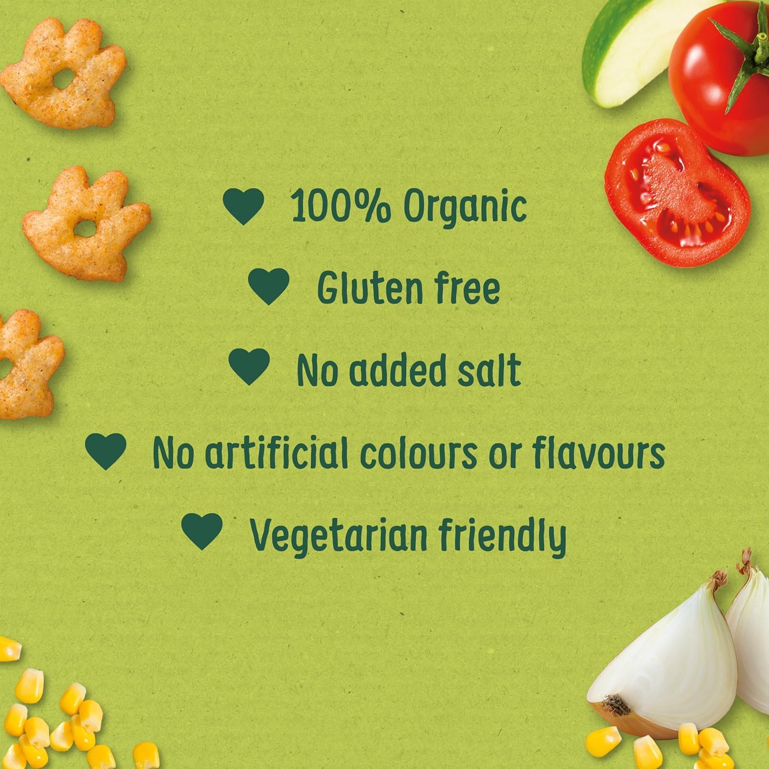 Organix Barbecue Gruffalo Claws Organic Corn Puffs for Toddlers 12+ Months 2