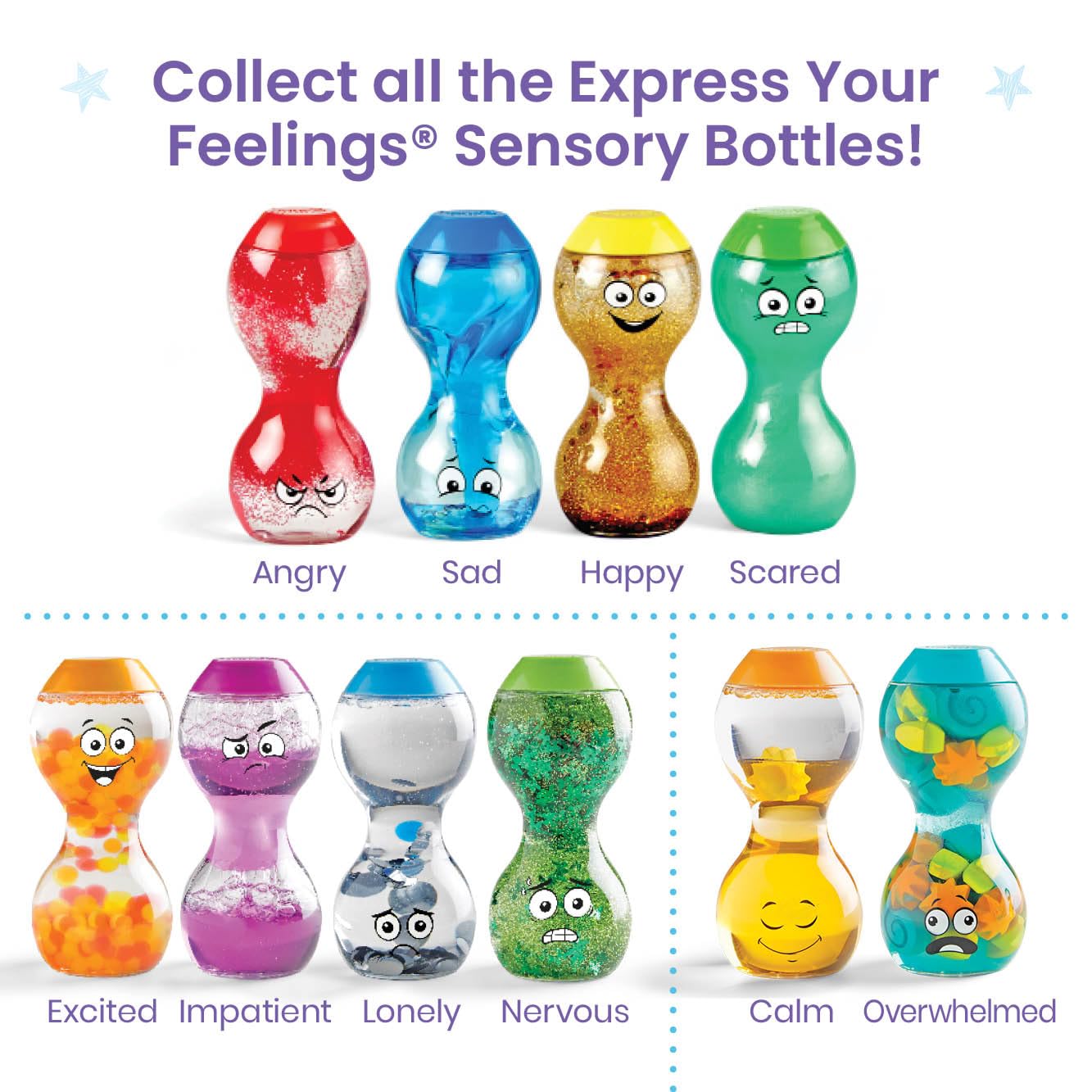 Learning Resources Express Your Feelings Sensory Bottles - Emotional Learning Toy for Ages 3+ 14