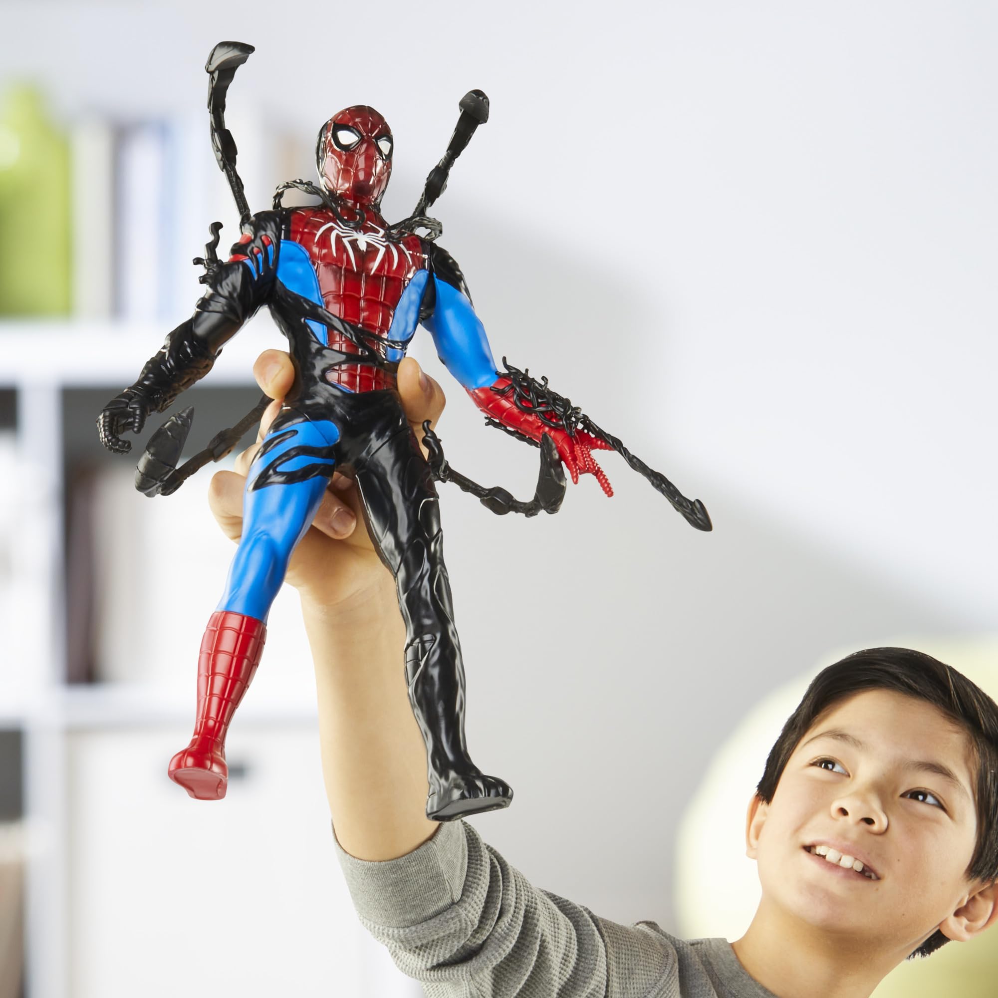 Marvel Spider-Man VenomVersus Liquid Shifter Action Figure - 11 Inch | Ages 4+ | Includes 6 Accessories 3