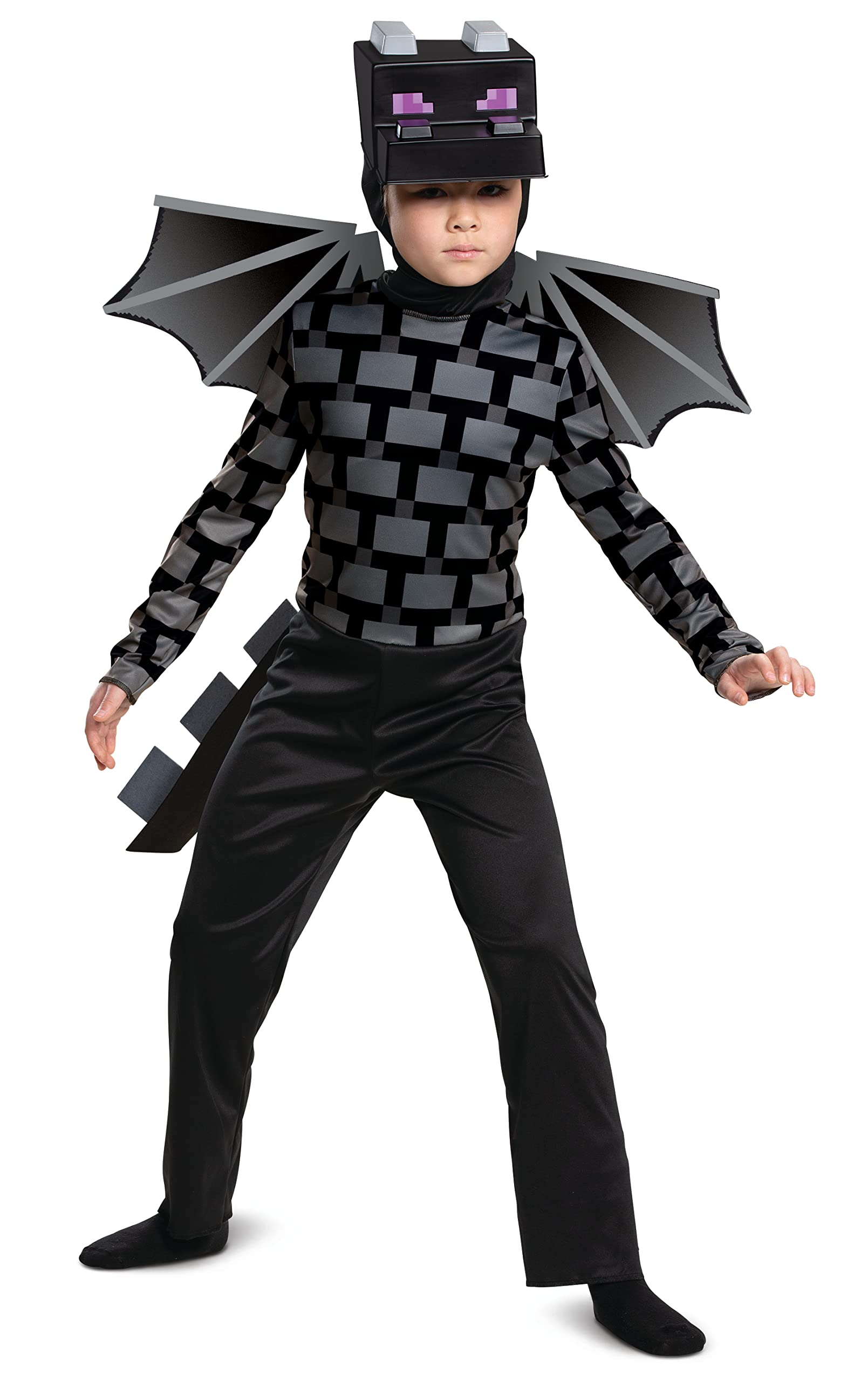 Disguise Minecraft Ender Dragon Costume - Kids Black 1