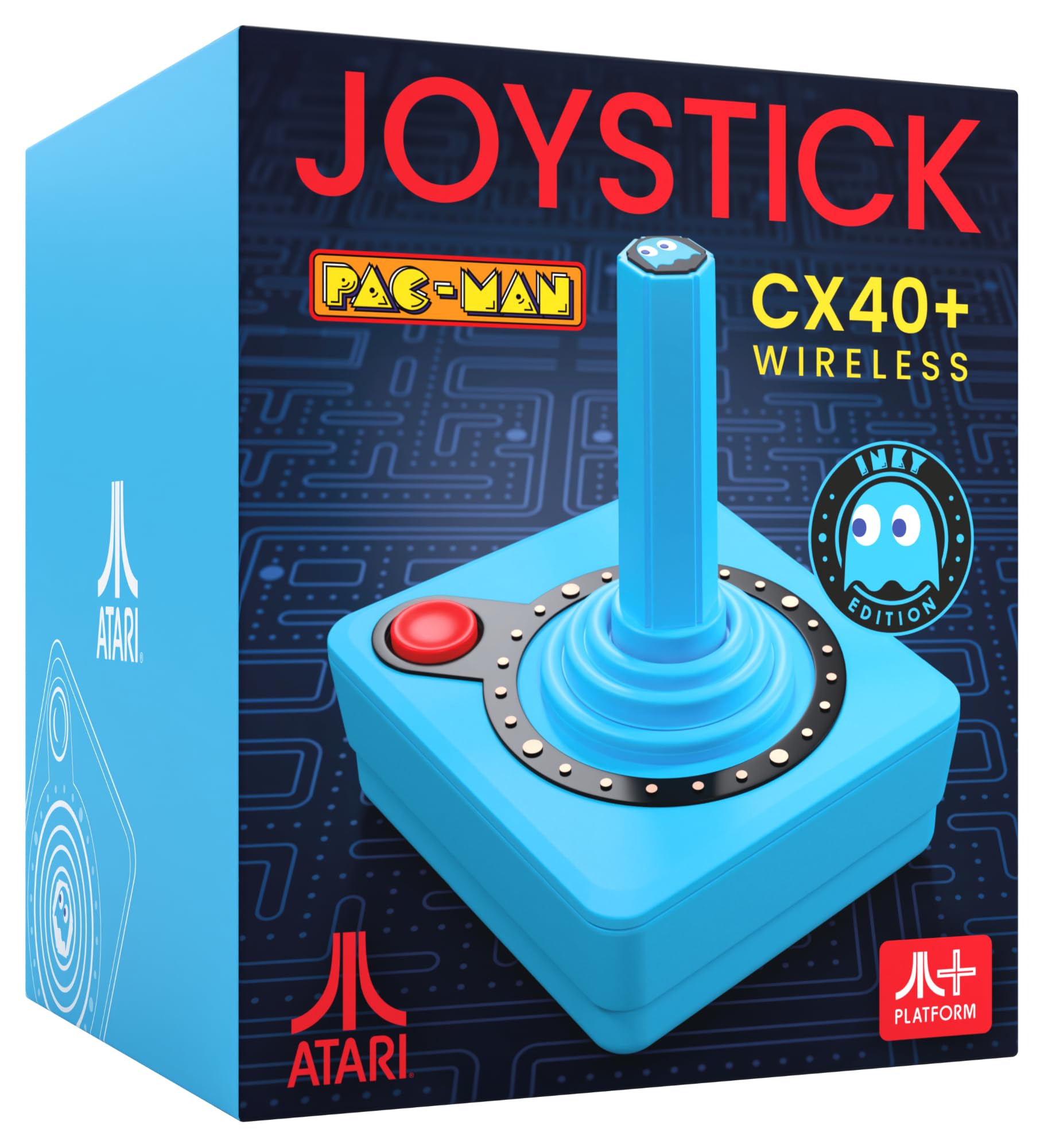 Pac-Man Edition Atari CX40+ Wireless Joystick - Blue 2