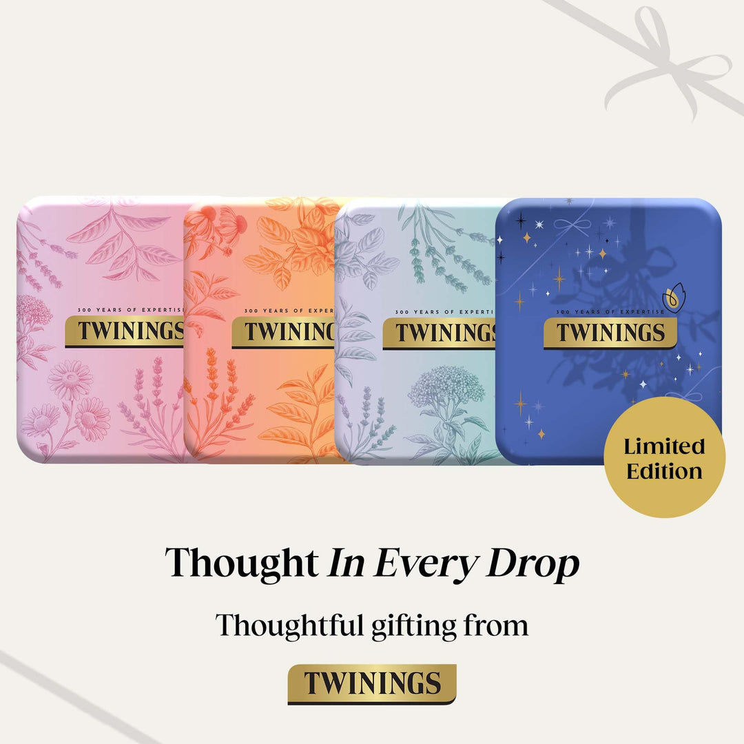 Twinings Festive Limited Edition Pocket Tea Tin with Superblends Sleep & Glow
