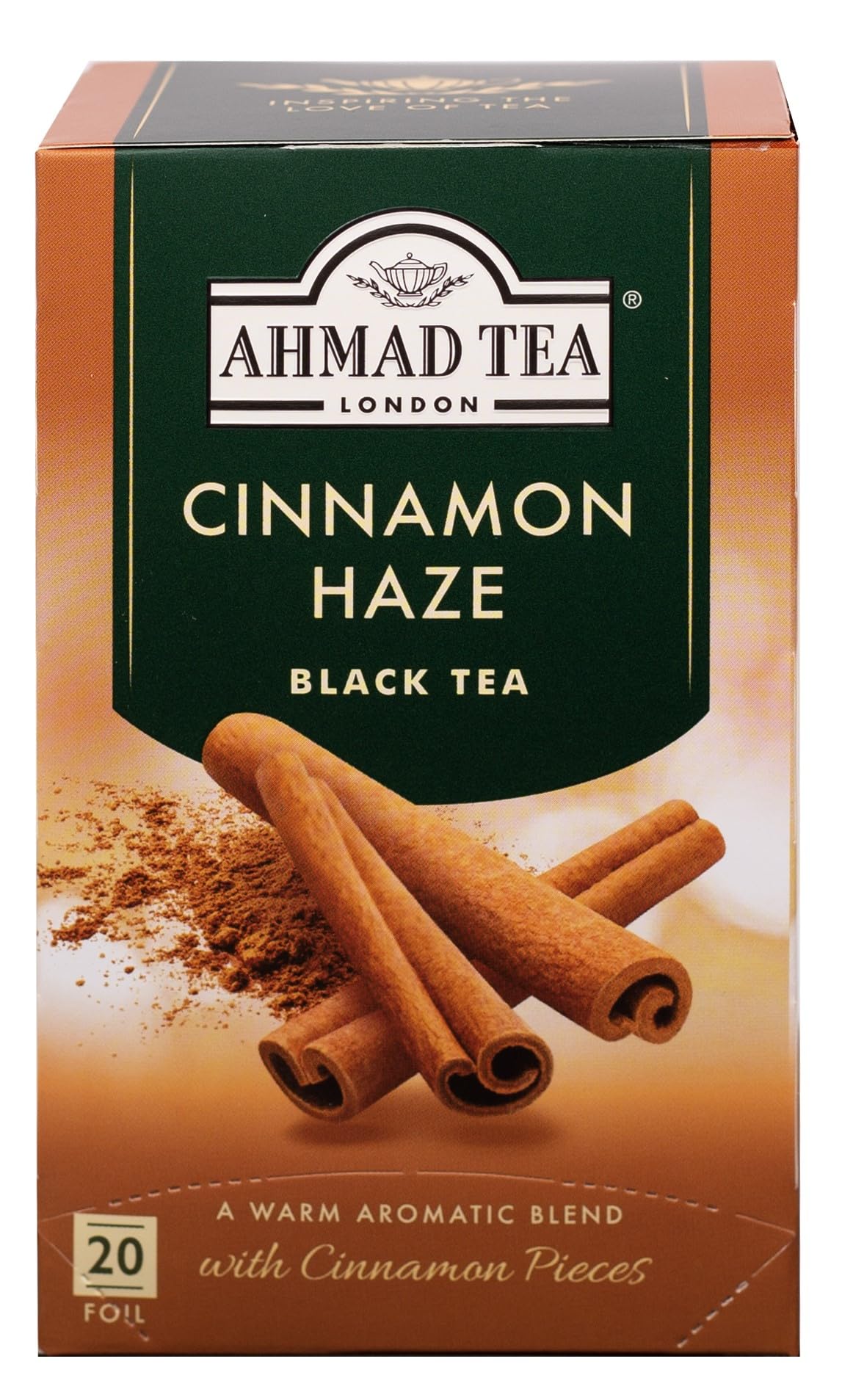 Ahmad Tea Cinnamon Haze Black Tea - 20 Teabags | Kenyan & Malawian Blend | Contains Caffeine 1