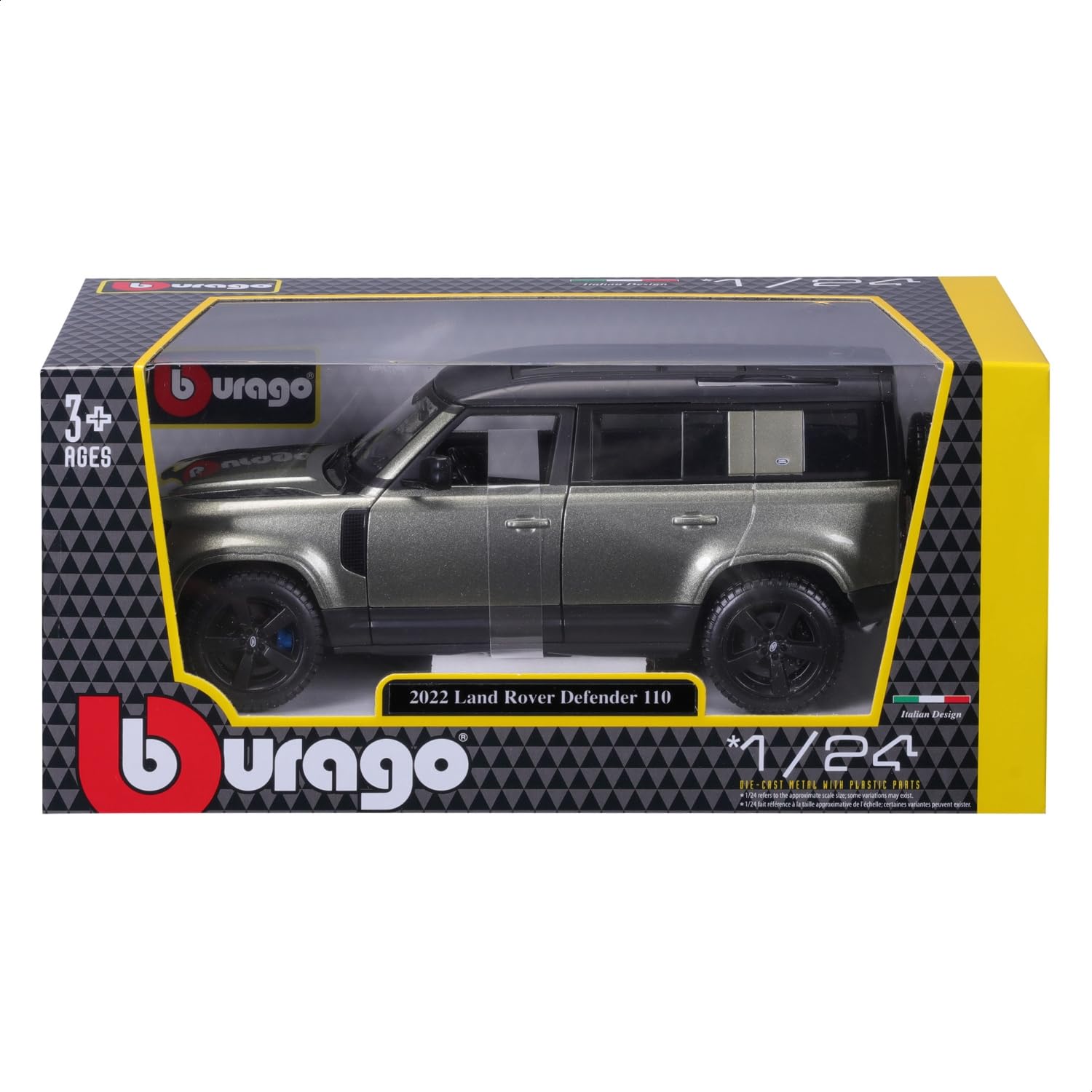 Bburago Land Rover Defender 110 (2022) Diecast Model | 1:24 Scale | Opening Doors 9