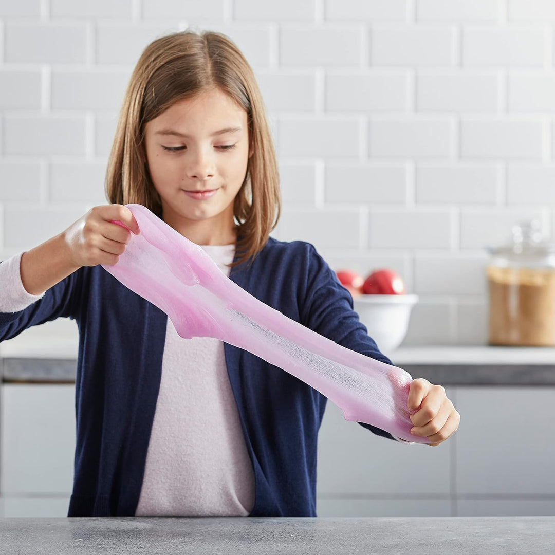 Elmer's Colour Slime Kit - Washable Slime Making Kit with Pink & Purple Glue, Magical Liquid Activator
