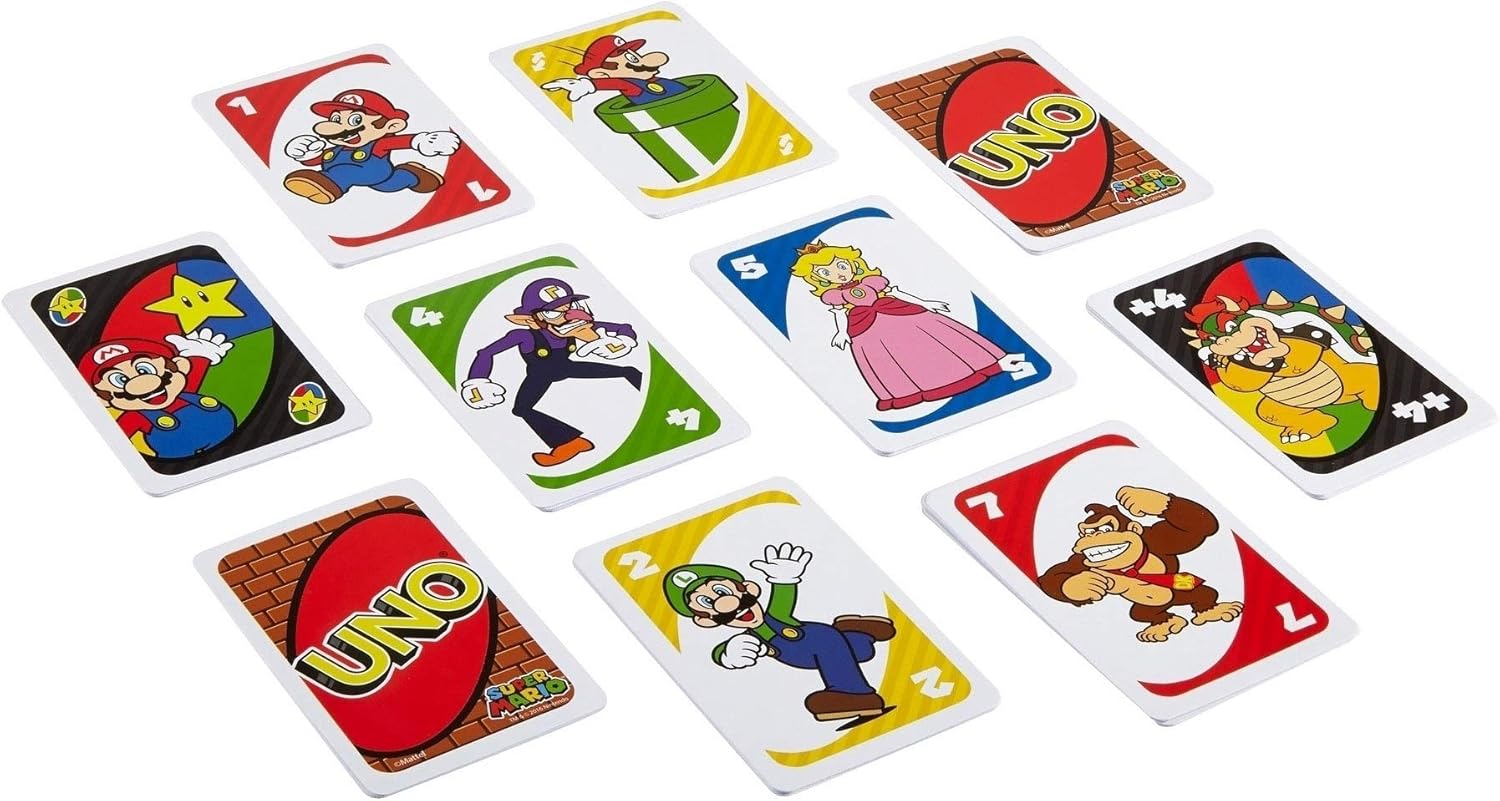 Mattel Games UNO Super Mario Kartenspiel 3