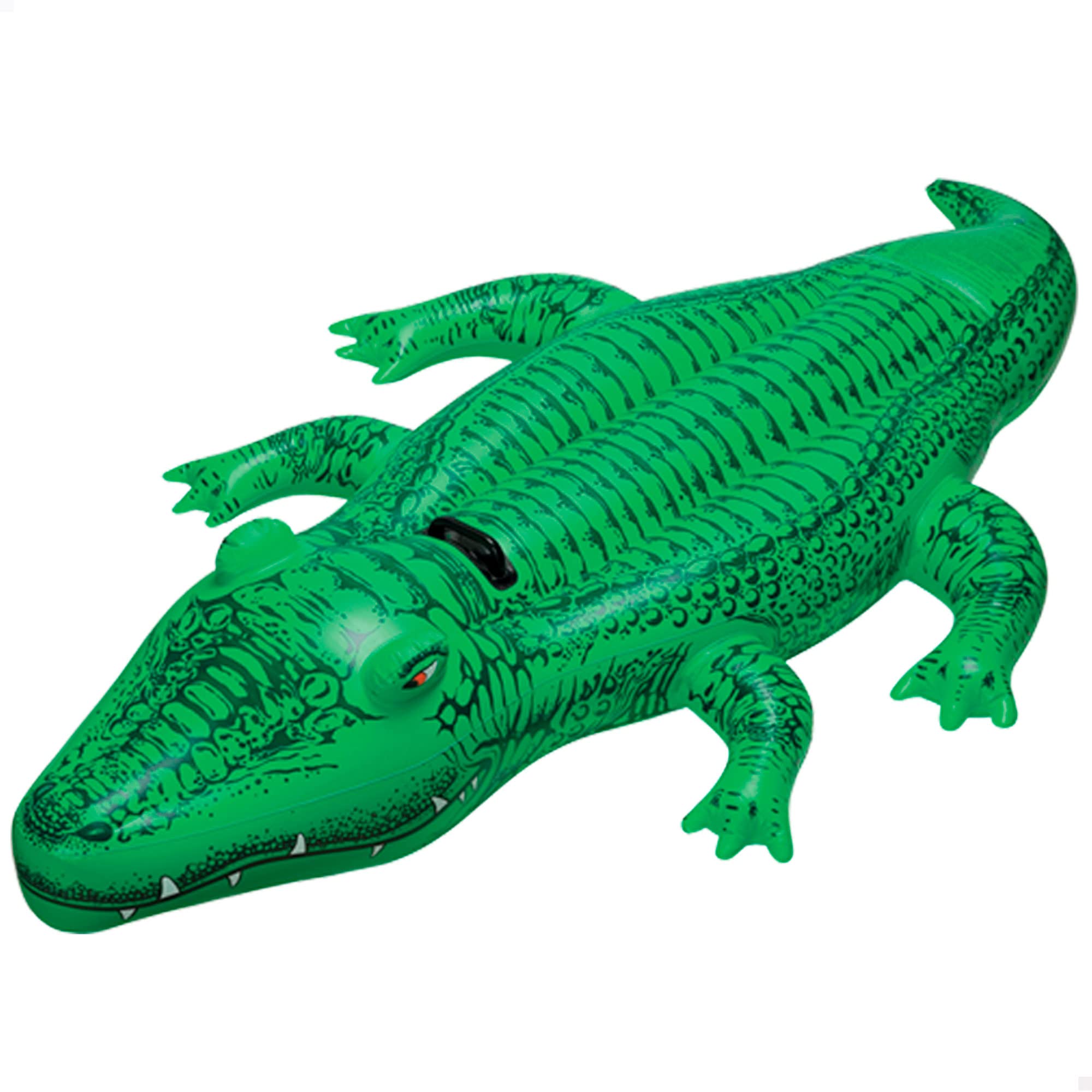 Intex 58546 Inflatable Crocodile - 168x86 cm - Fun Water Pool Float for Kids 3+ 5