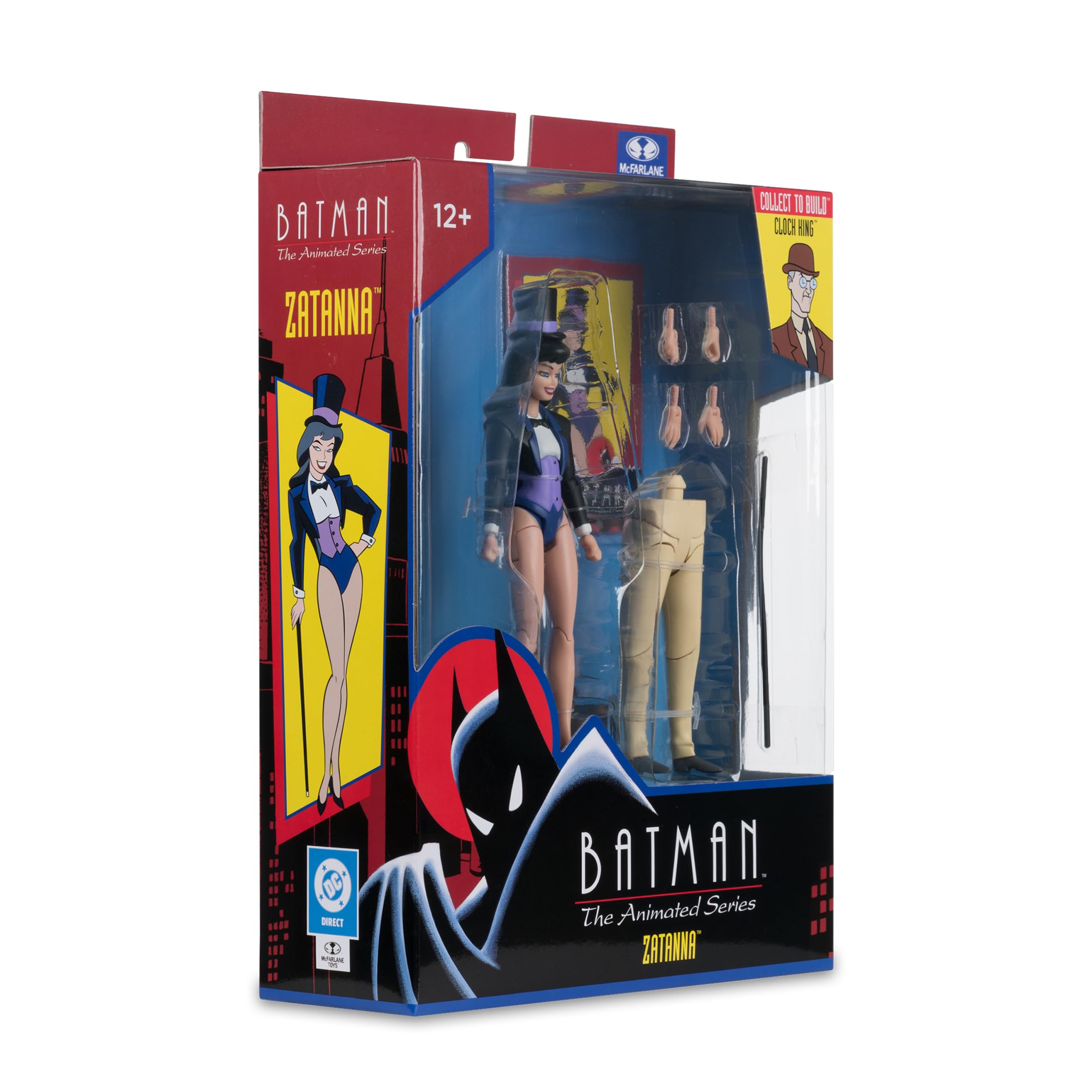 McFarlane Batman: The Animated Series Zatanna 6in Action Figure | Includes Clock King BAF Piece 8