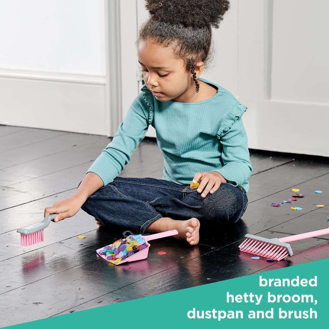 Casdon Hetty Brush Set - Child-Friendly Cleaning Toy for Ages 3+ | Includes Broom, Dustpan & Brush 4