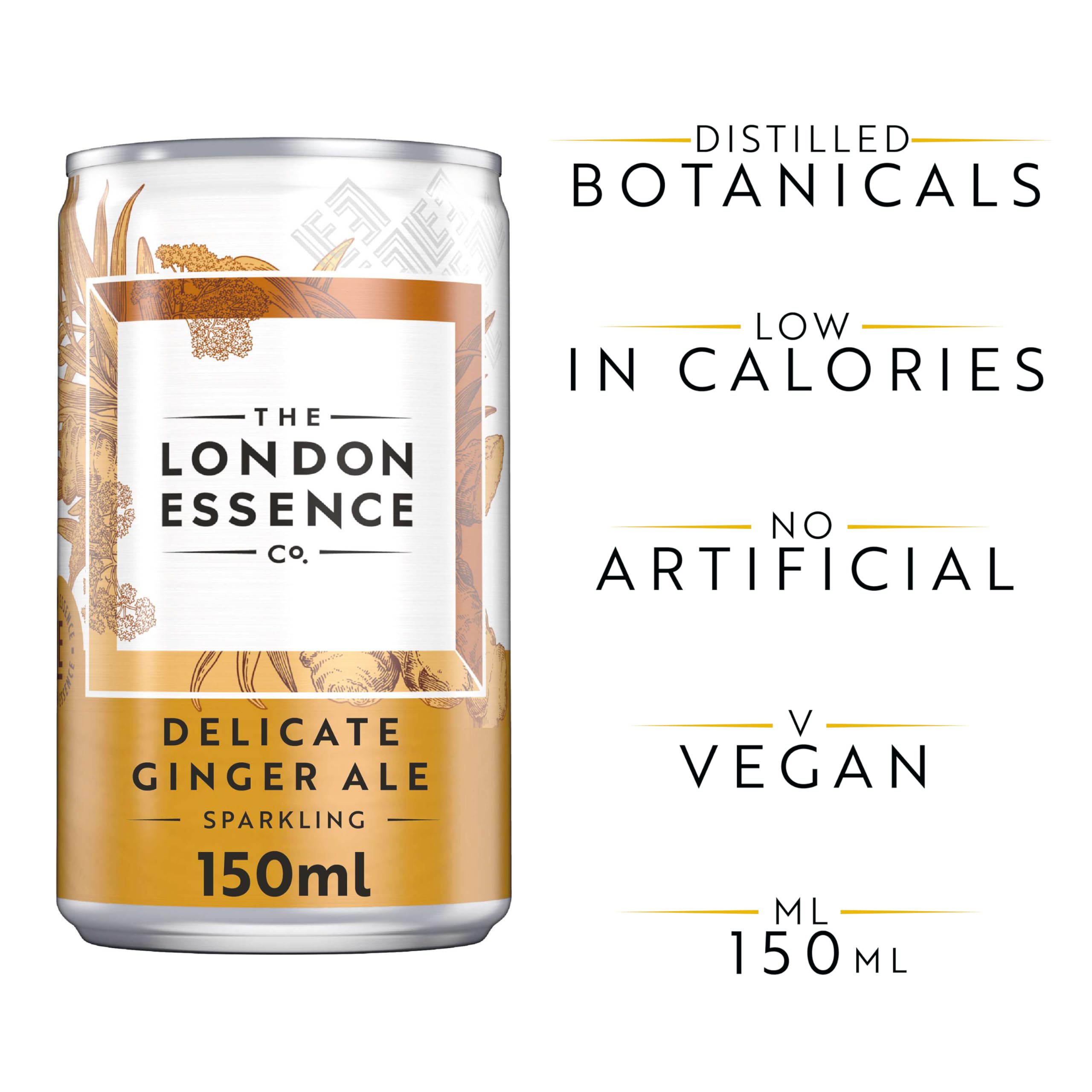 THE LONDON ESSENCE CO. Ginger Ale - Low Calorie Mixer with Aniseed Essence | 6 x 150 ml Bottles 2