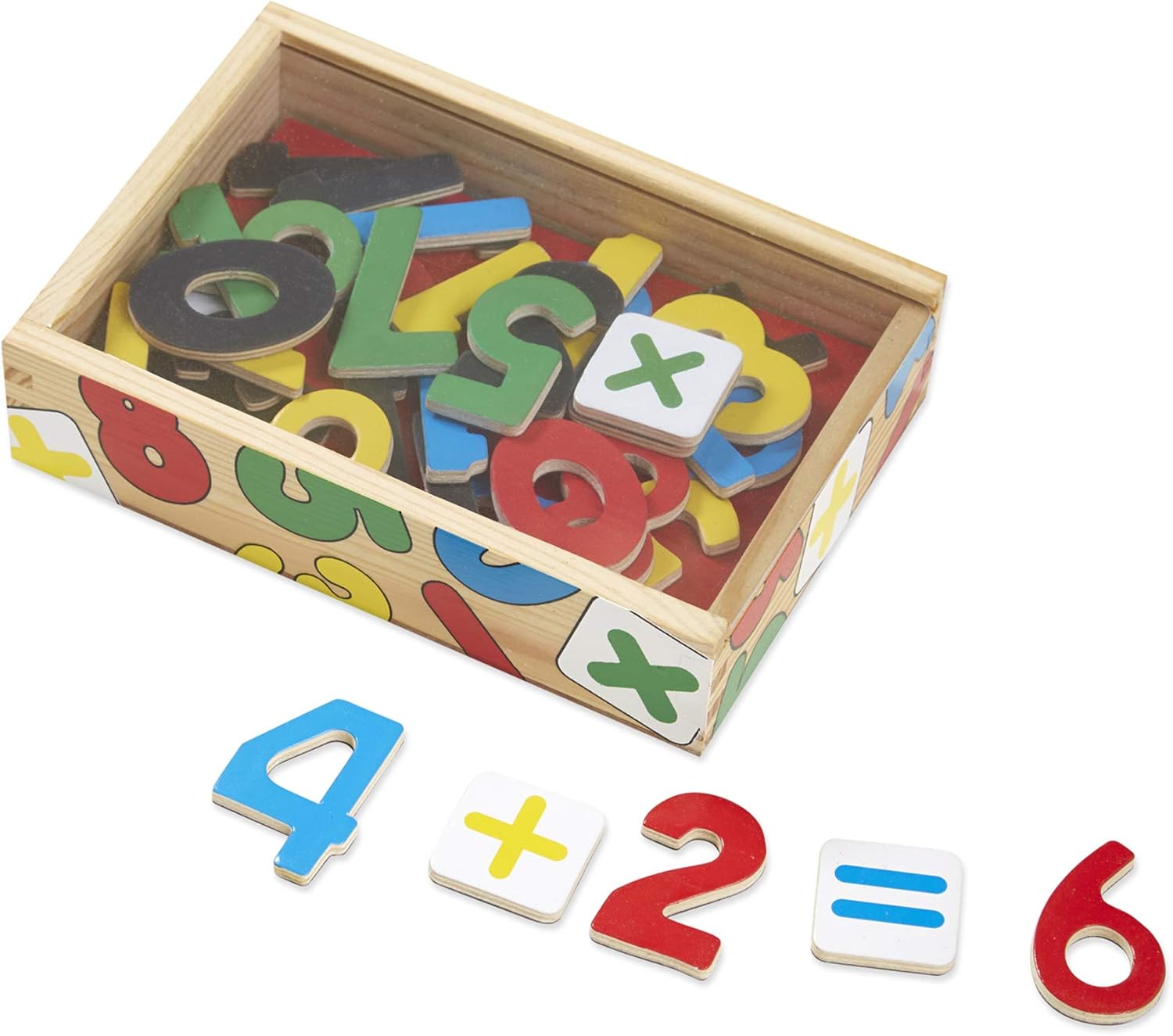 Melissa & Doug Magnetic Wooden Numbers Set - Educational Math Toy for Kids 3+ 1