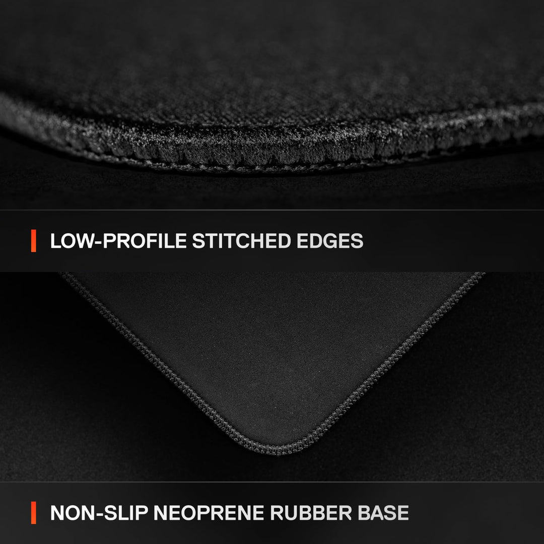 SteelSeries QcK L Performance Speed Gaming Mousepad - 49x42 cm, Extra-Dense 3.5mm Base, Black