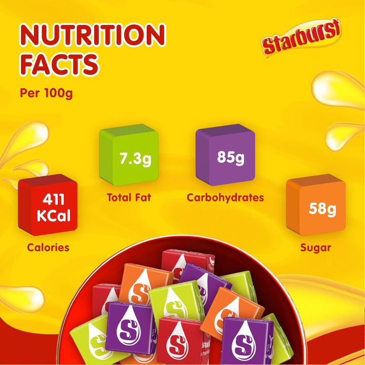 Starburst - Vegan Sweets Fruit Flavoured Bulk Box (24 x 45g Packs)