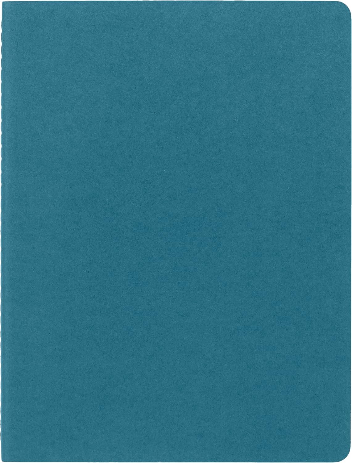 Moleskine Cahier Journal - Set of 3 Notebooks | Ruled Pages | Brisk Blue | X-Large