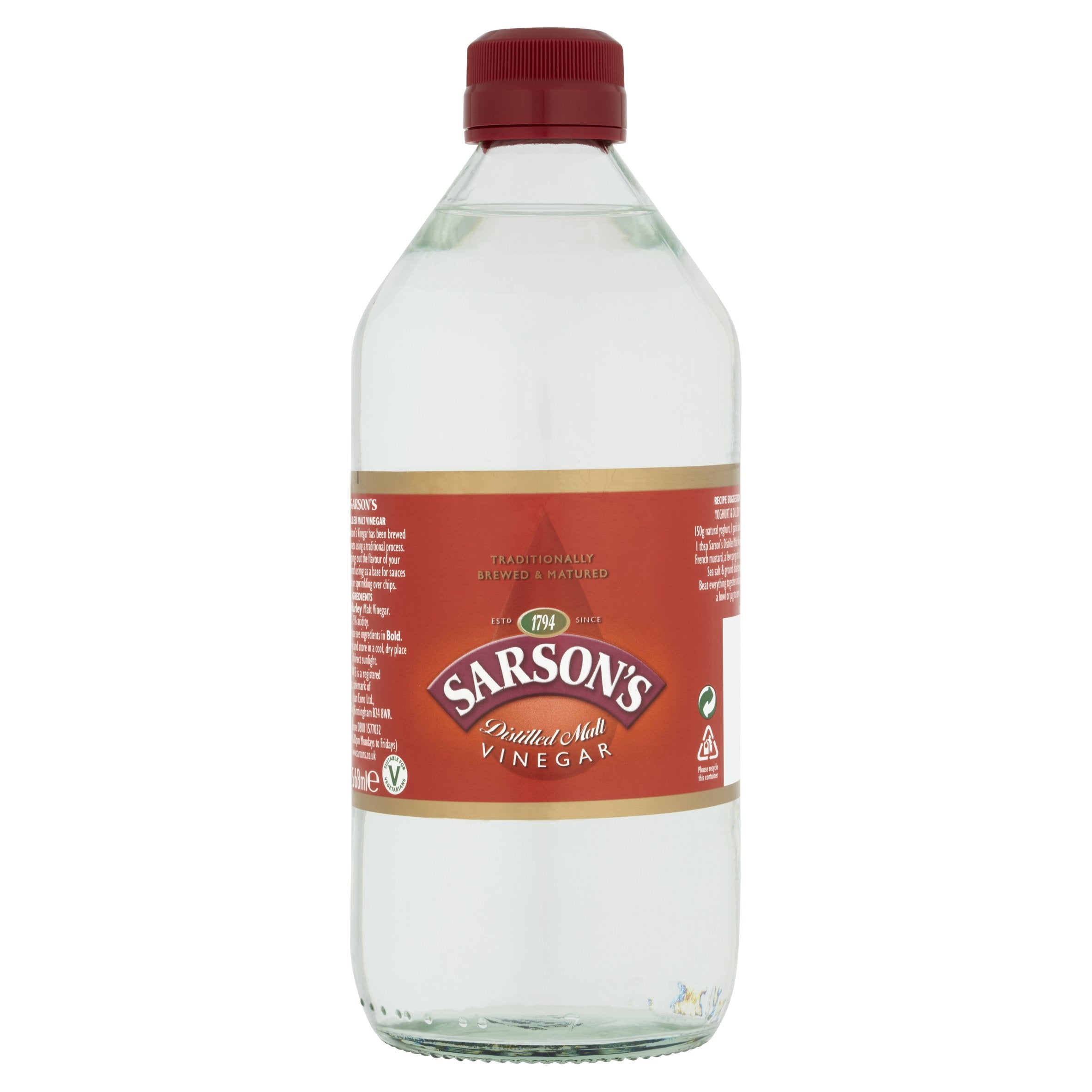 Sarson's Distilled Malt Vinegar - Traditionally Brewed | 568 ml
