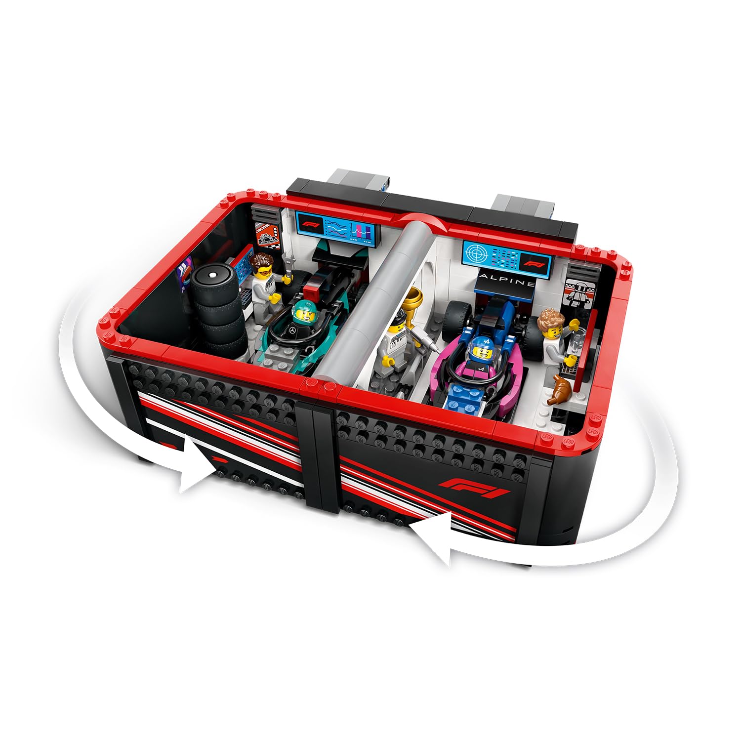 LEGO City F1 Garage & Mercedes-AMG & Alpine Cars - Building Playset for Kids 7+ 5