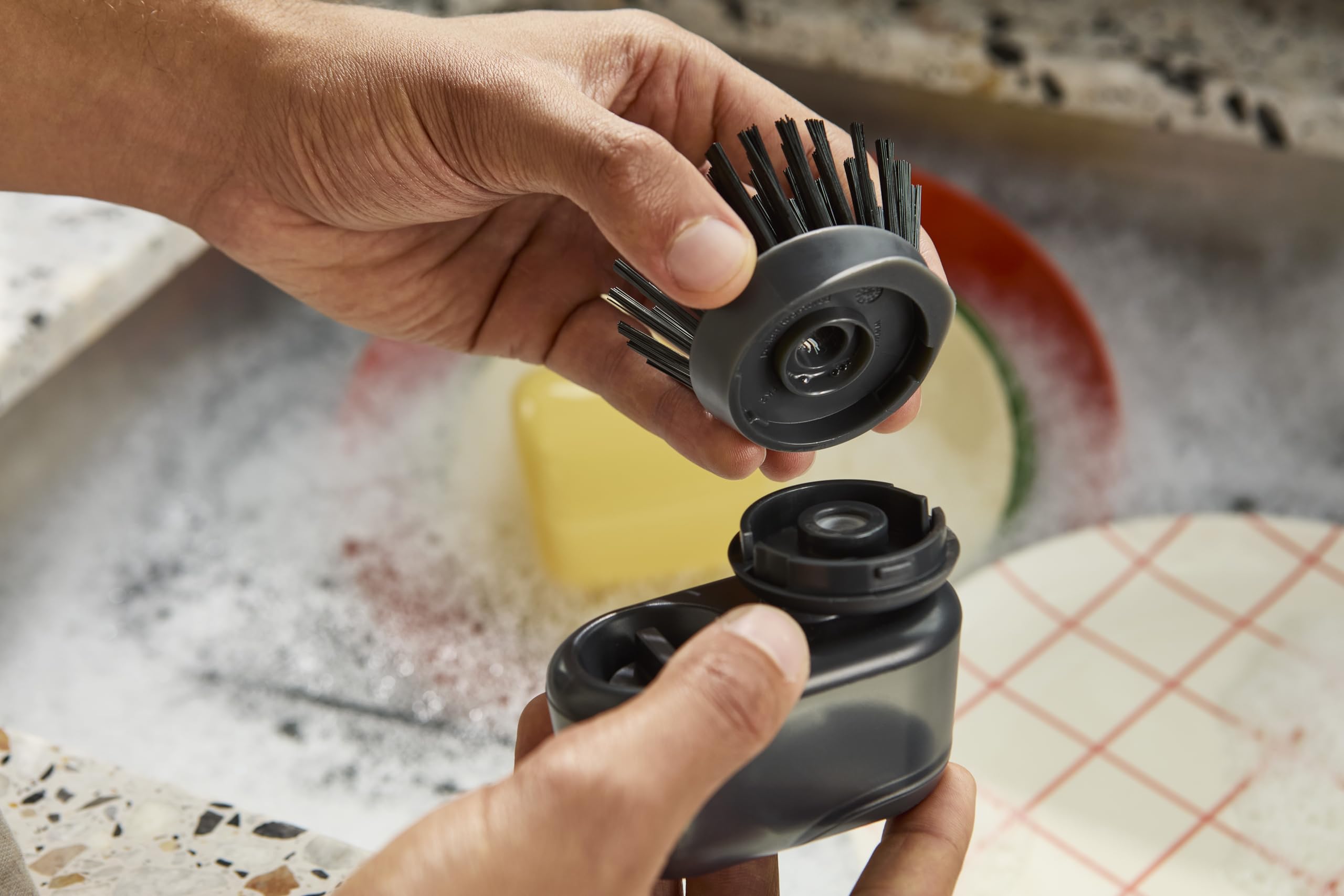 Joseph Joseph SinkTech Spülbürsten-Ersatzköpfe – 2er-Pack, Graphit 3