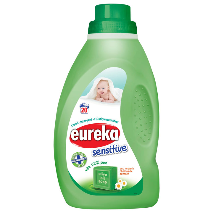 Eureka Sensitive Liquid Laundry Detergent – 1L – 100% Olive Oil Soap & Organic Chamomile Extract