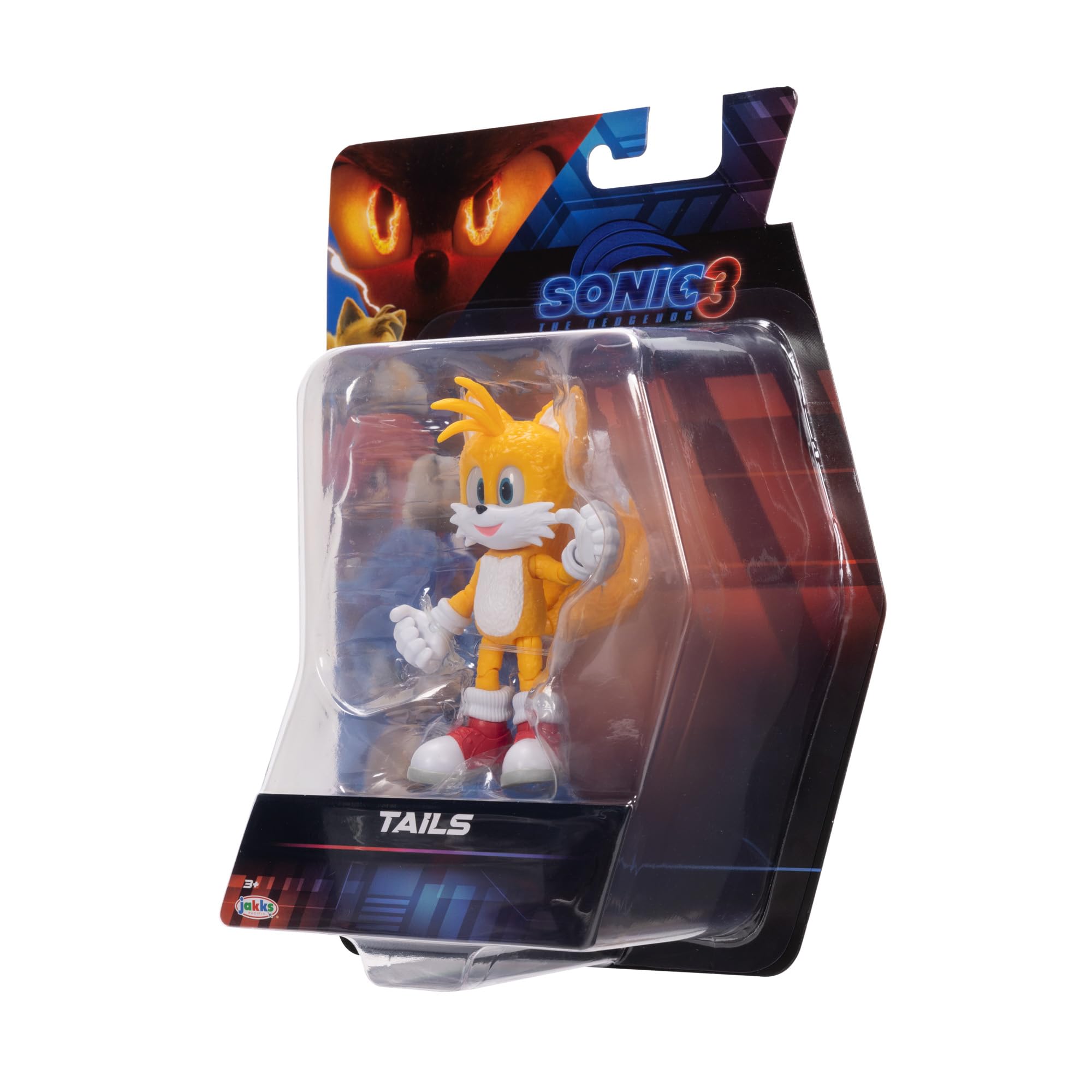 Sonic The Hedgehog Jakks Pacific Sonic 3 Movie Tails Action Figure | Highly Articulated | Ages 3+ 5