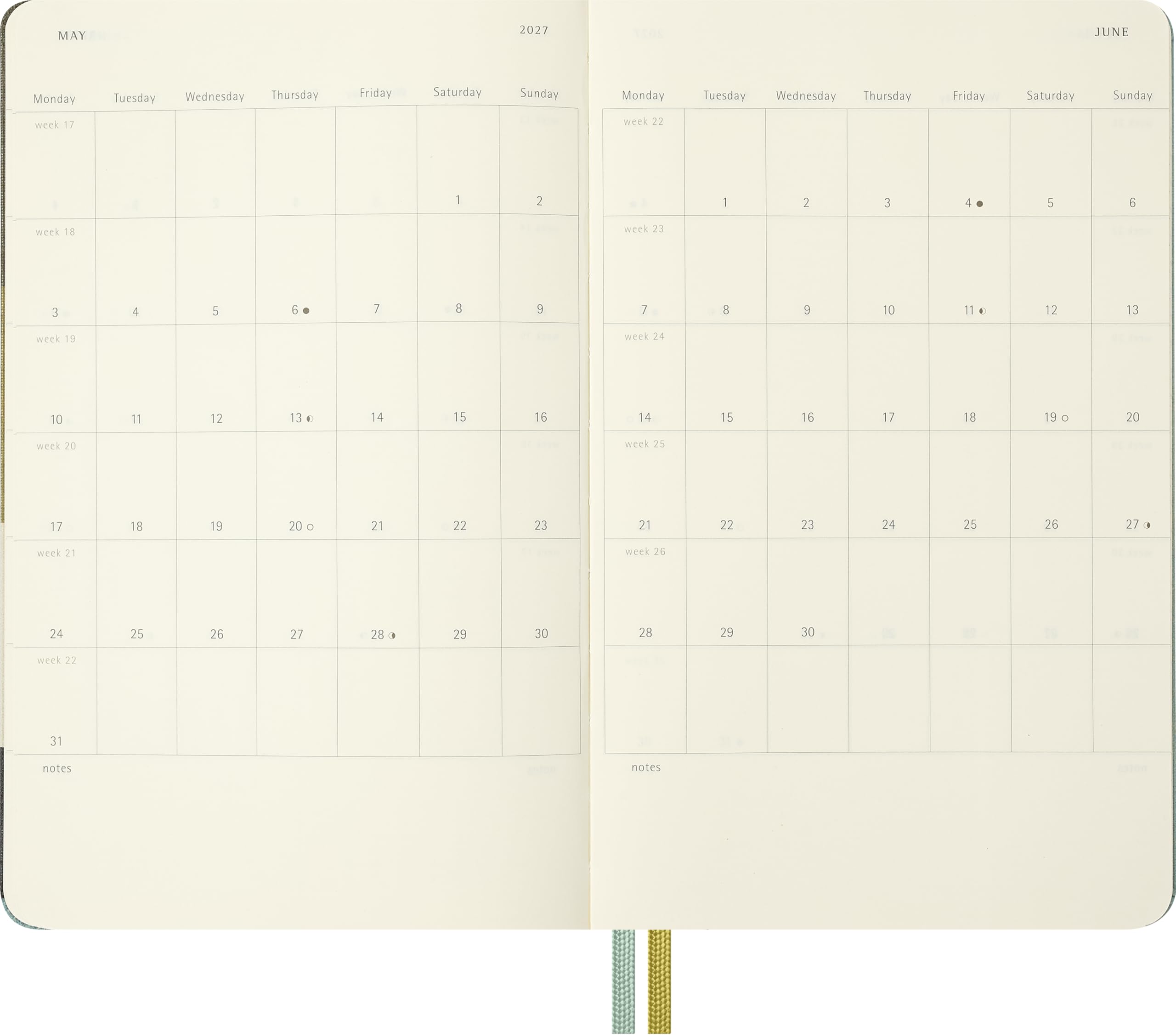 Moleskine The Lord of the Rings 18-Month Weekly Planner 2026-27 | Large Size | Fabric Hardcover 6