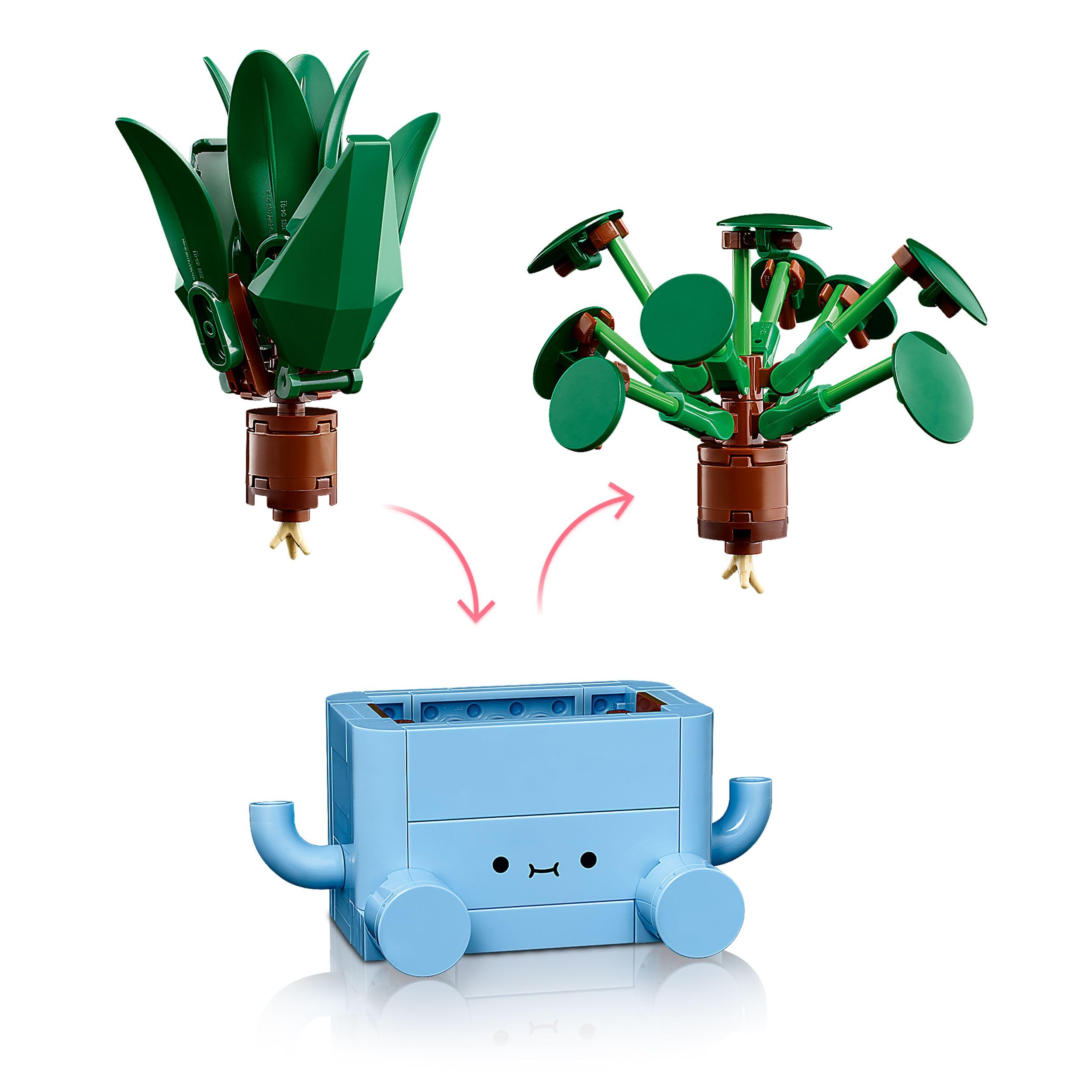 LEGO Botanicals Happy Plants Bauset – 217-teiliges Bastelset für Kinder ab 9 Jahren 11