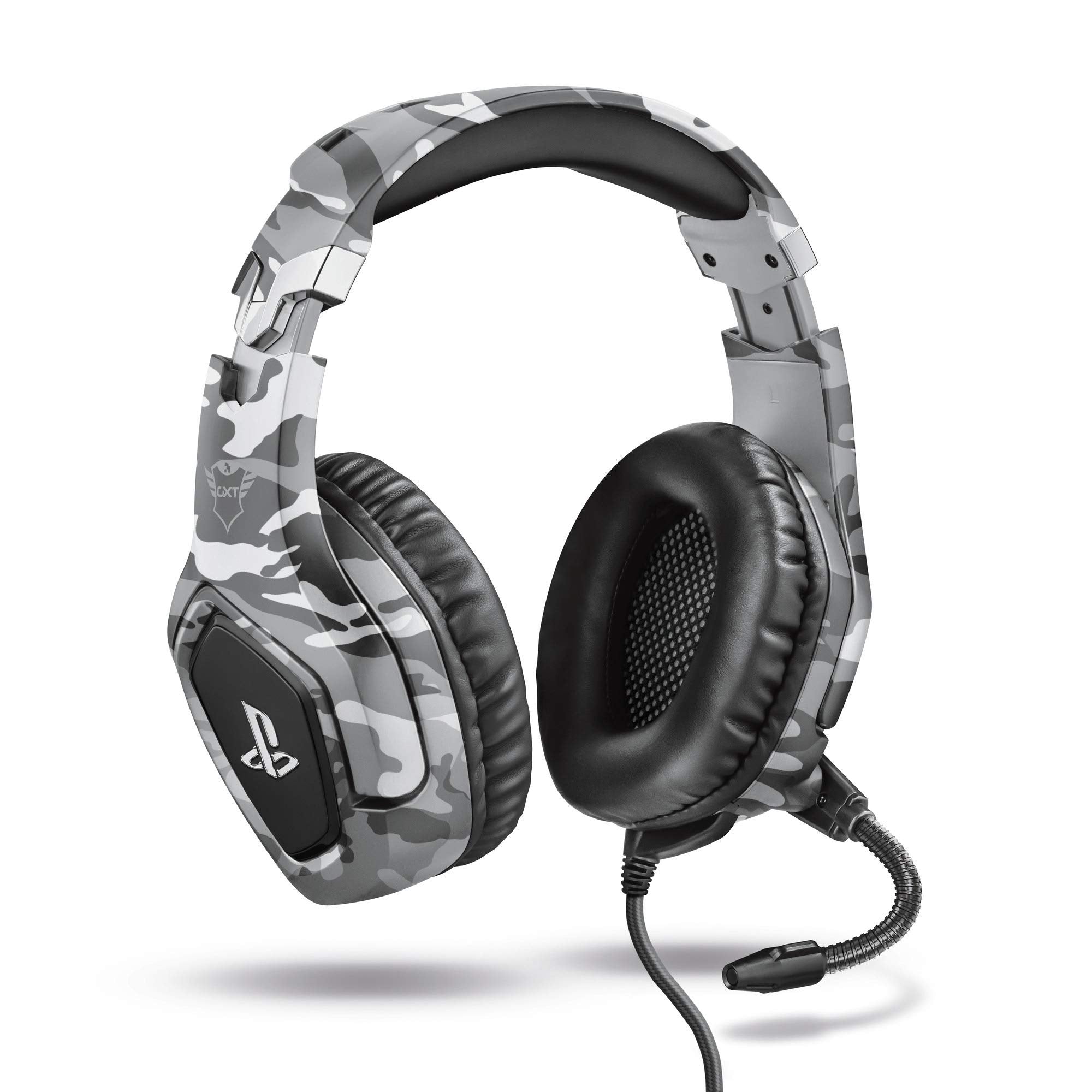 Trust GXT 488 Forze-G Gaming Headset for PS4 and PS5 – Officially Licensed with 50mm Drivers, Foldable Mic, Inline Remote, Grey 8