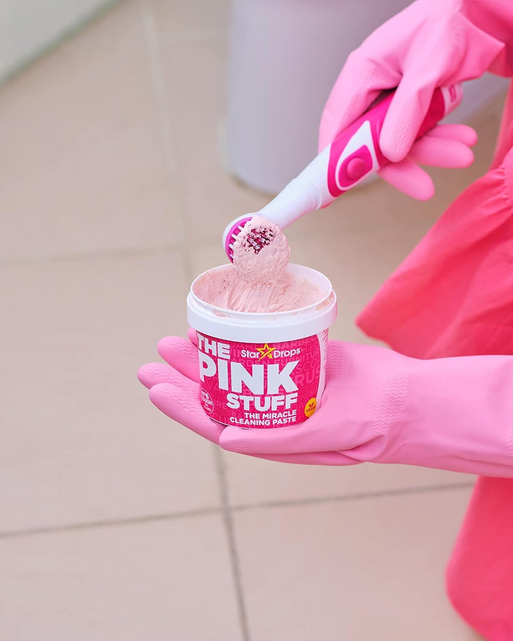Stardrops - The Pink Stuff Miracle Scrubber Kit with Electric Tool & 4 Brush Heads