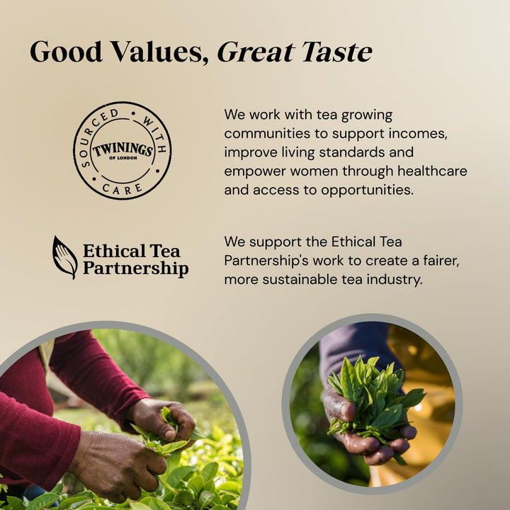 Twinings Earl Grey Bergamot & Lemon Flavoured Decaffeinated Black Tea Blend – 40 Tea Bags