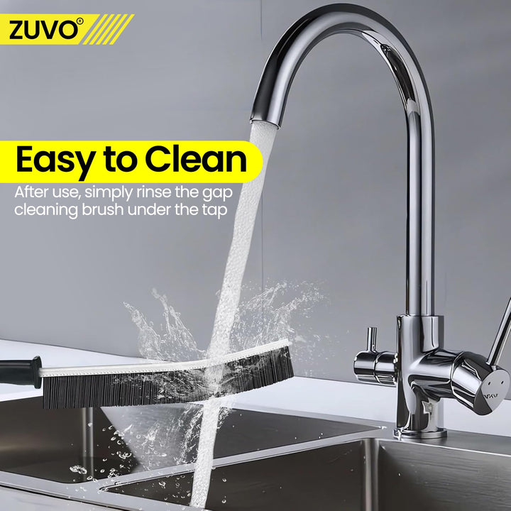 Zuvo Crevice Brush Set (2 Pack) – Hard Bristle Cleaning Tool for Grout, Gaps & Tight Spaces