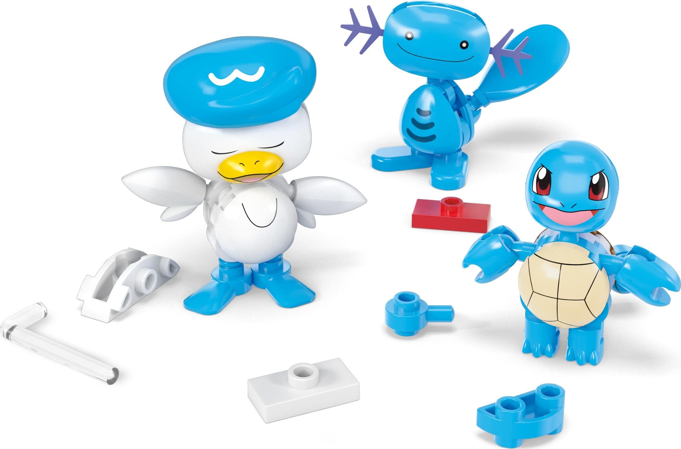 MEGA Pokémon Water-Type Trainer Team Building Set - 79-Piece Action Figure Playset for Ages 6+