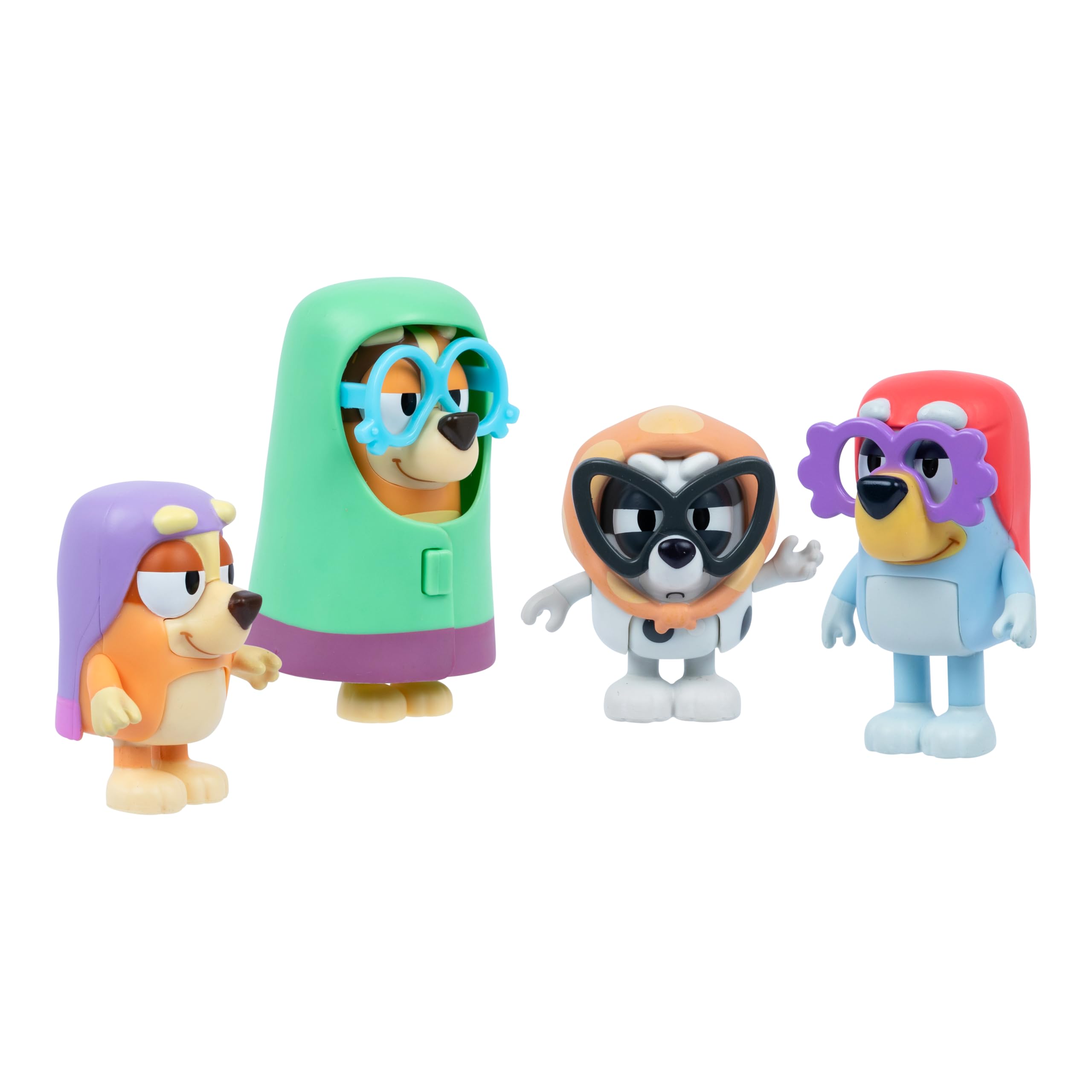Bluey Here Come the Grannies Figure 4-Pack | 2.5-3 Inches | Ages 3+ 4