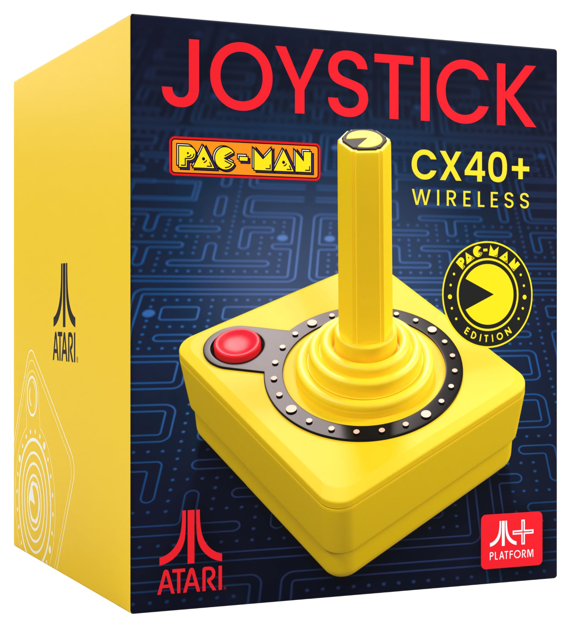 Pac-Man Edition Atari CX40+ Wireless Joystick Yellow 2