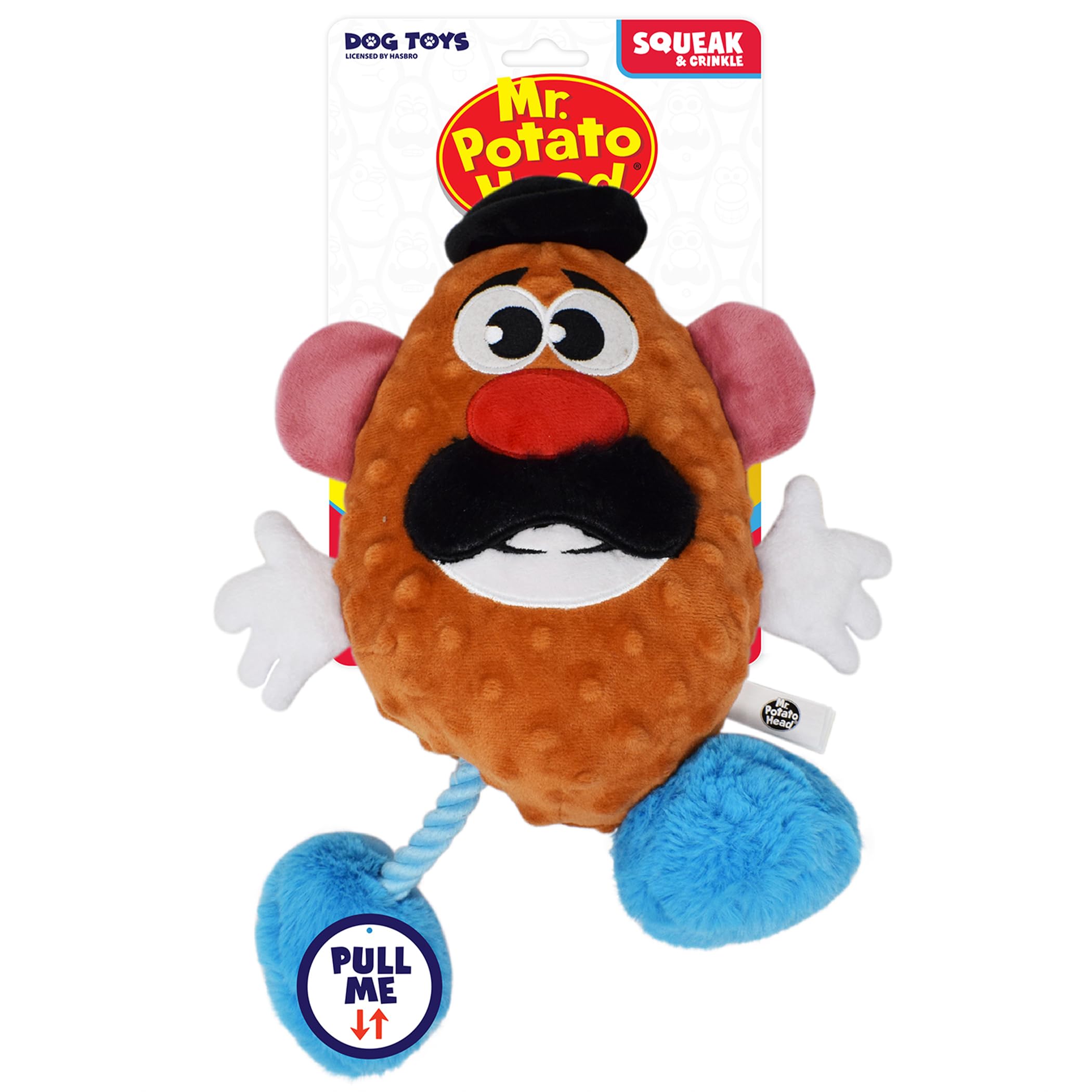 Hasbro Mr. Potato Head Plush Dog Toy - 11-Inch Squeaker and Crinkle Toy 1