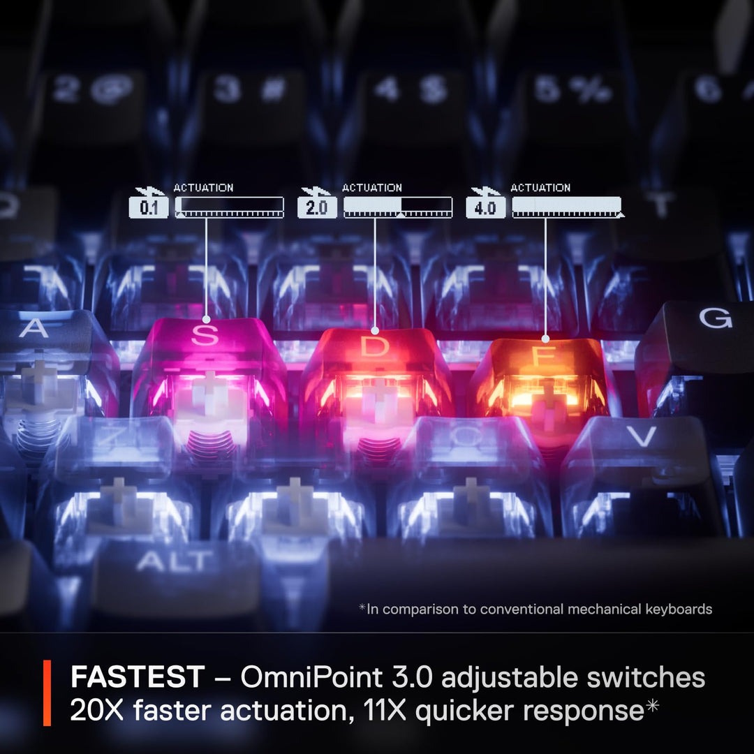 SteelSeries Apex Pro TKL Gen 3 (2025) - HyperMagnetic Gaming Keyboard - Black