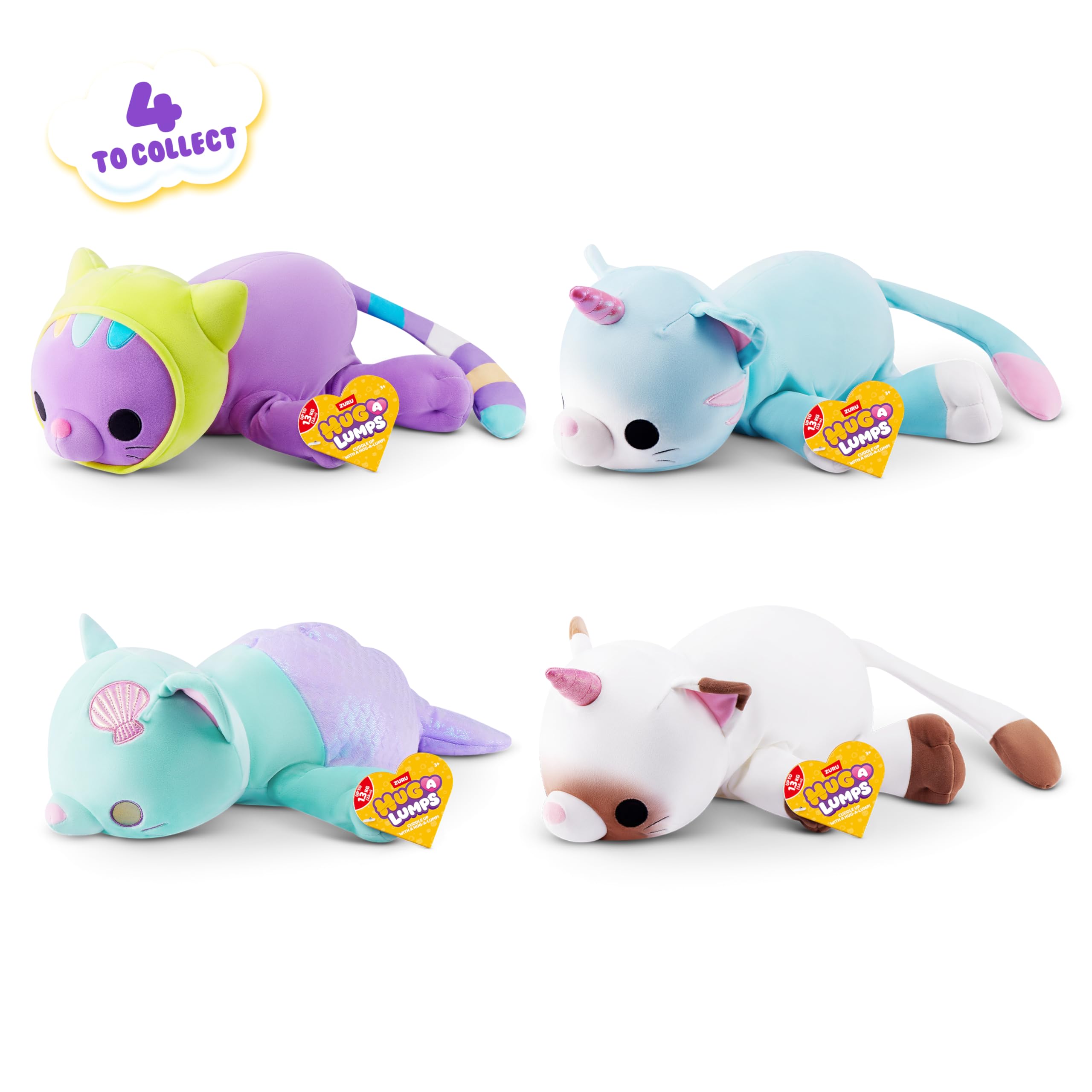 Hug-A-Lumps Kitty Collection Medium Weighted Plush (Coco) - 1.5kg | Polyester | Unisex Children 2