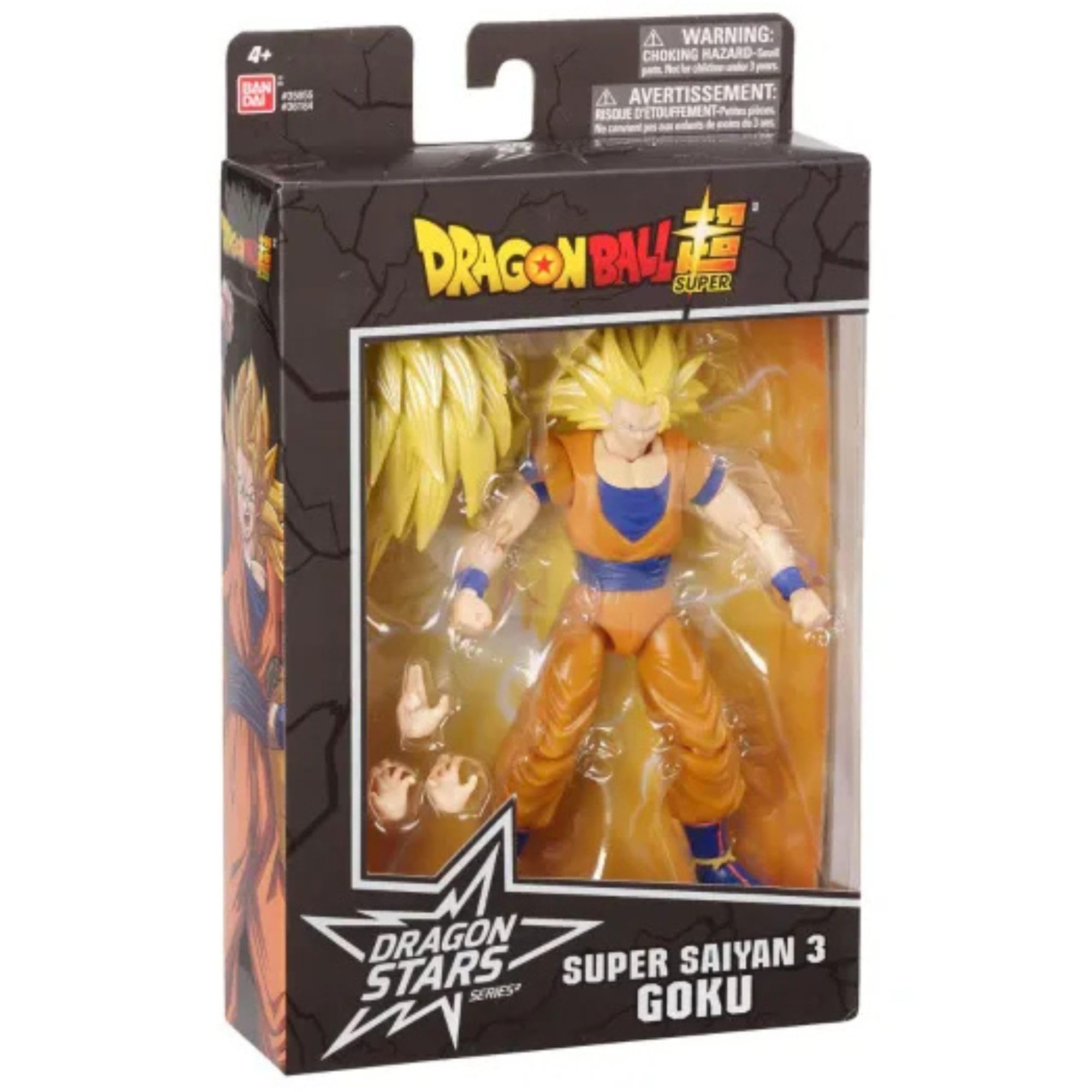BANDAI Dragon Stars Super Saiyan 3 Goku Action Figure - 17cm Articulated Figure | Includes Extra Hands 8